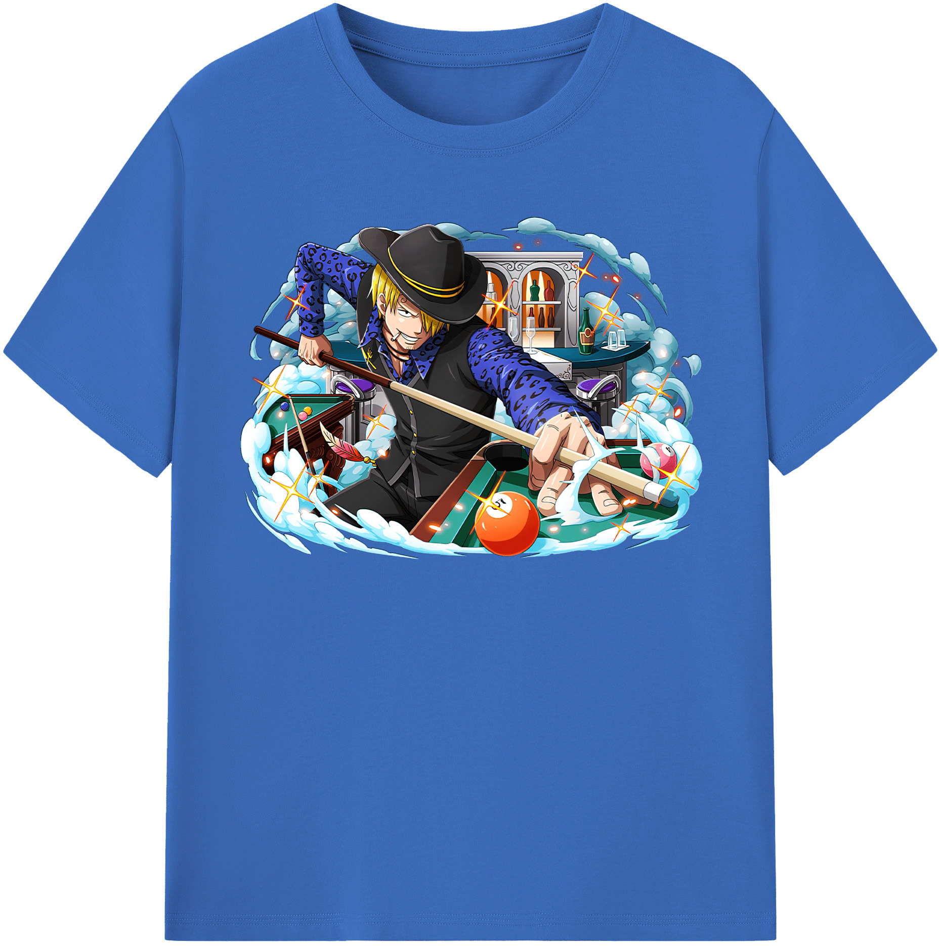ワンピース サンジ ONE PIECE Sanji 綿100％半袖Tシャツ（フロントプリント）