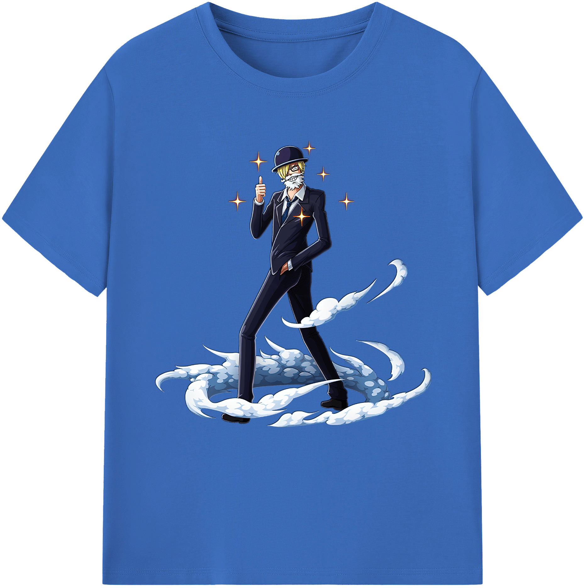 ワンピース サンジ ONE PIECE Sanji 綿100％半袖Tシャツ（フロントプリント）