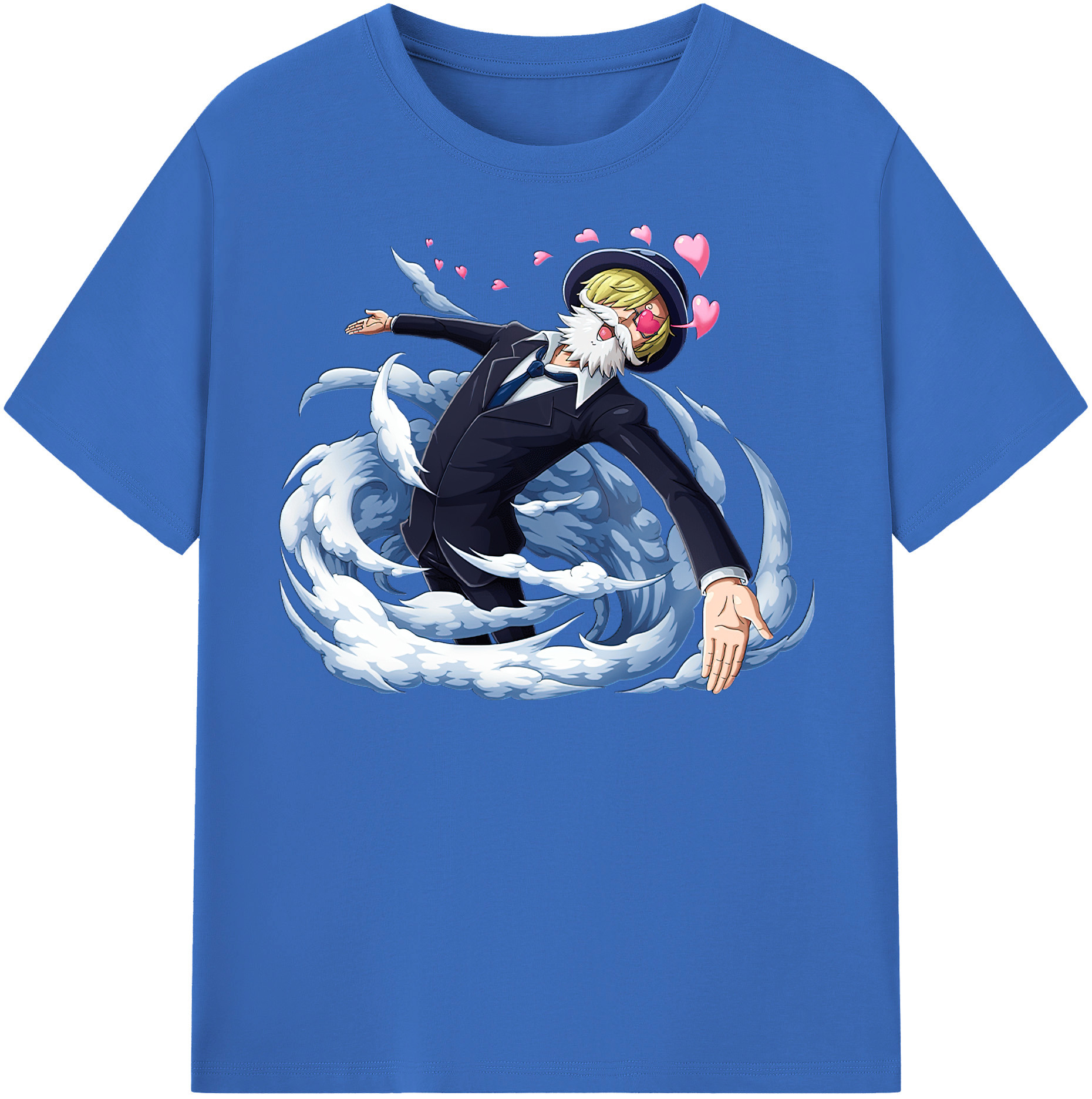 ワンピース サンジ ONE PIECE Sanji 綿100％半袖Tシャツ（フロントプリント）