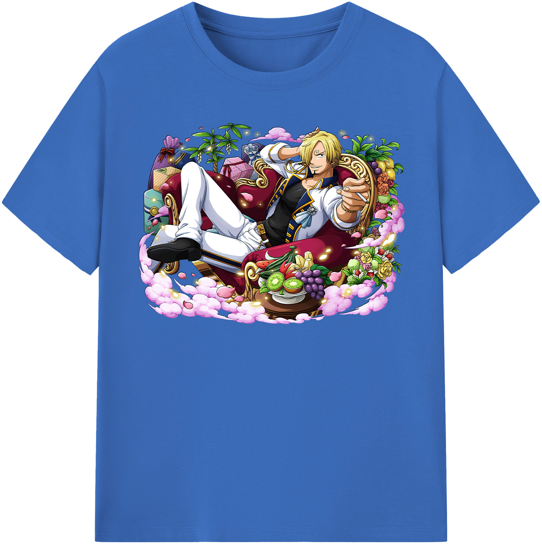 ワンピース サンジ ONE PIECE Sanji 綿100％半袖Tシャツ（フロントプリント）