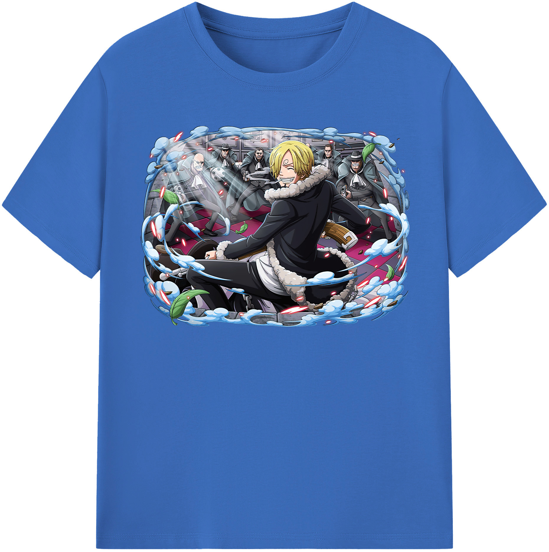 ワンピース サンジ ONE PIECE Sanji 綿100％半袖Tシャツ（フロントプリント）