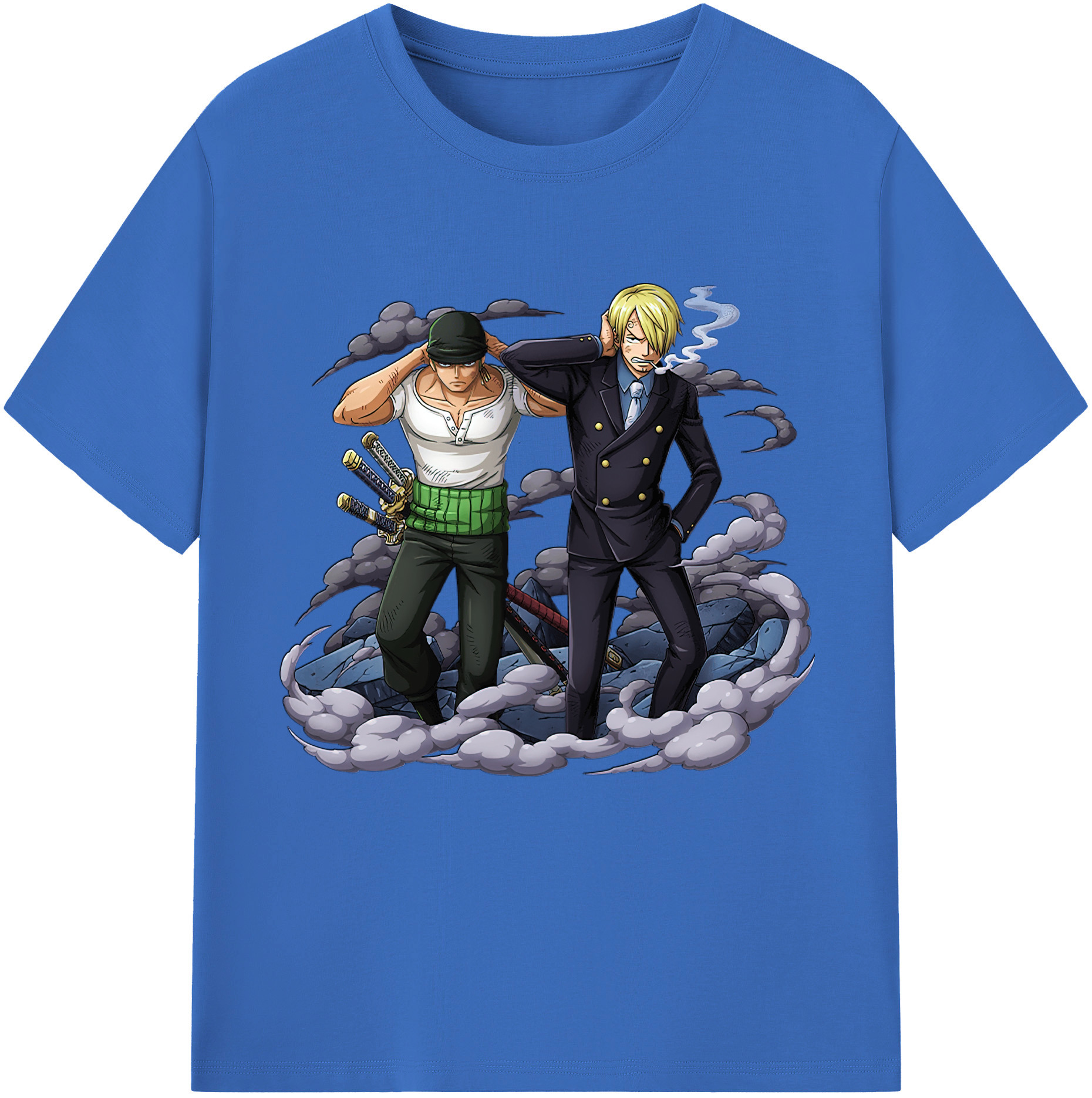 ワンピース サンジ ONE PIECE Sanji 綿100％半袖Tシャツ（フロントプリント）