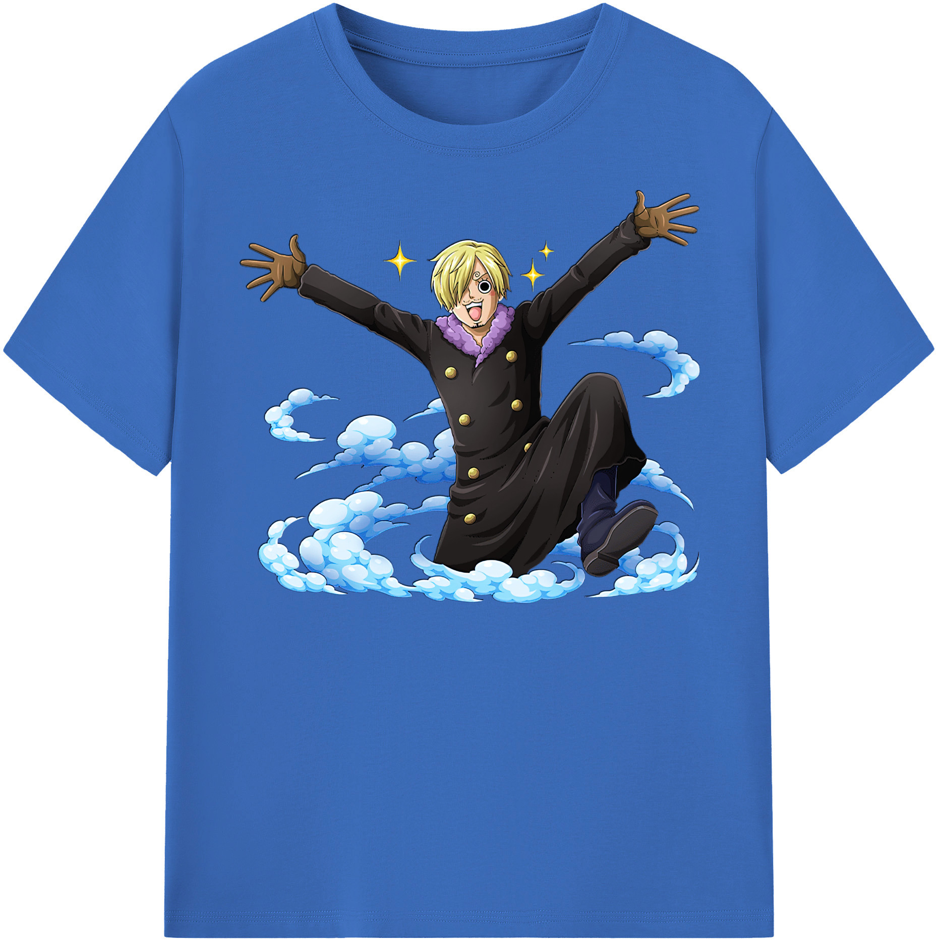 ワンピース サンジ ONE PIECE Sanji 綿100％半袖Tシャツ（フロントプリント）