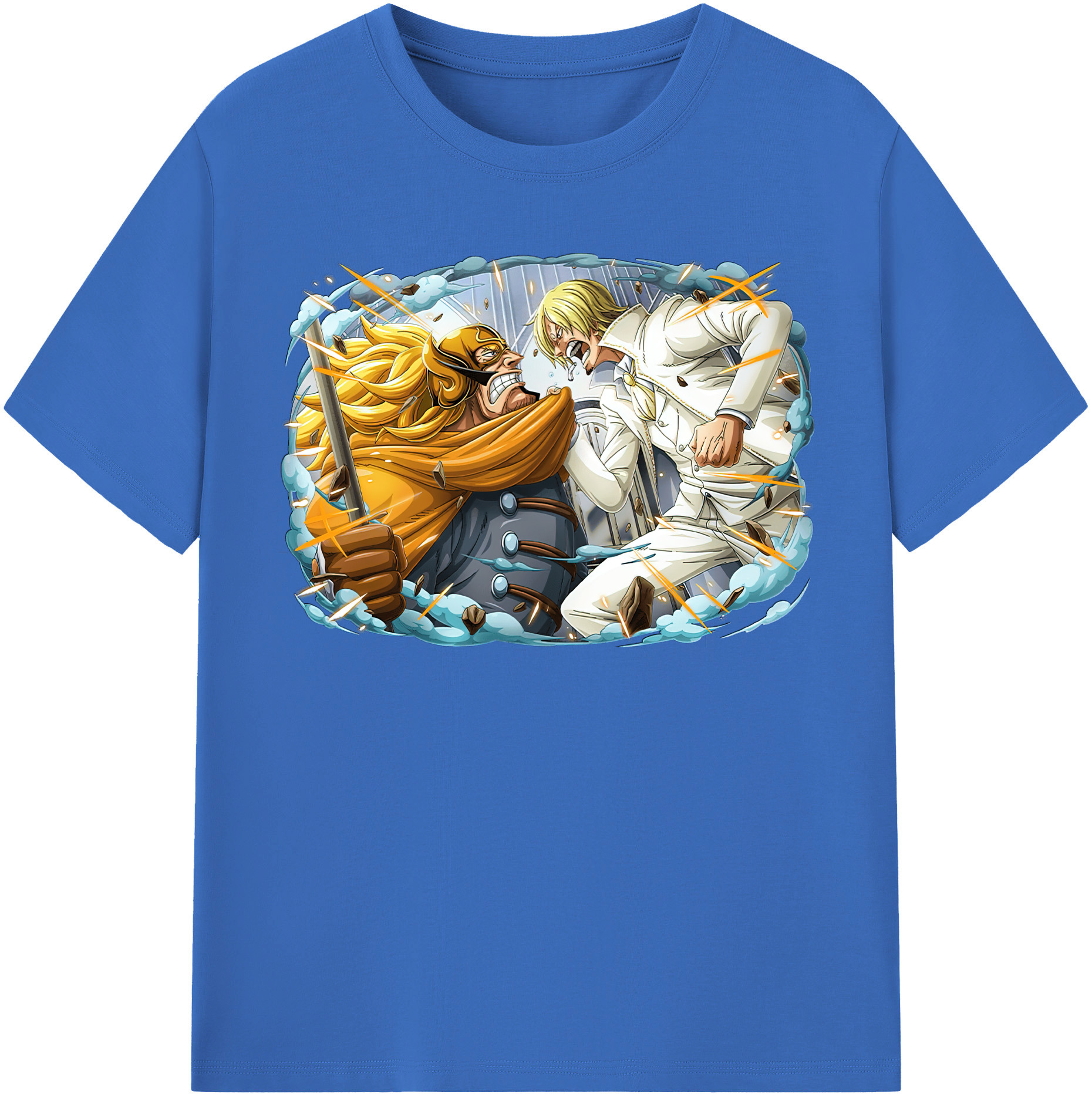 ワンピース サンジ ONE PIECE Sanji 綿100％半袖Tシャツ（フロントプリント）