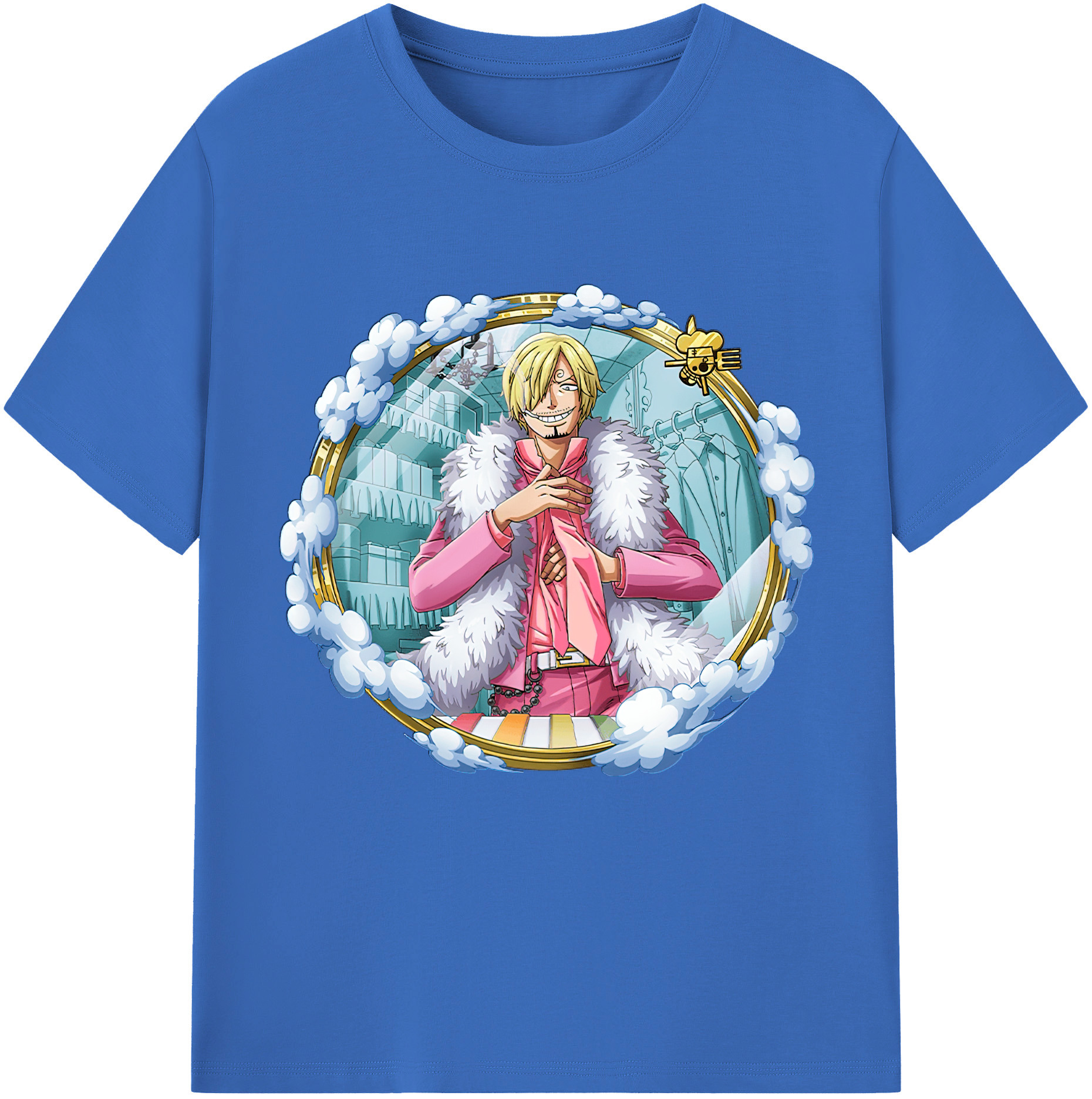 ワンピース サンジ ONE PIECE Sanji 綿100％半袖Tシャツ（フロントプリント）