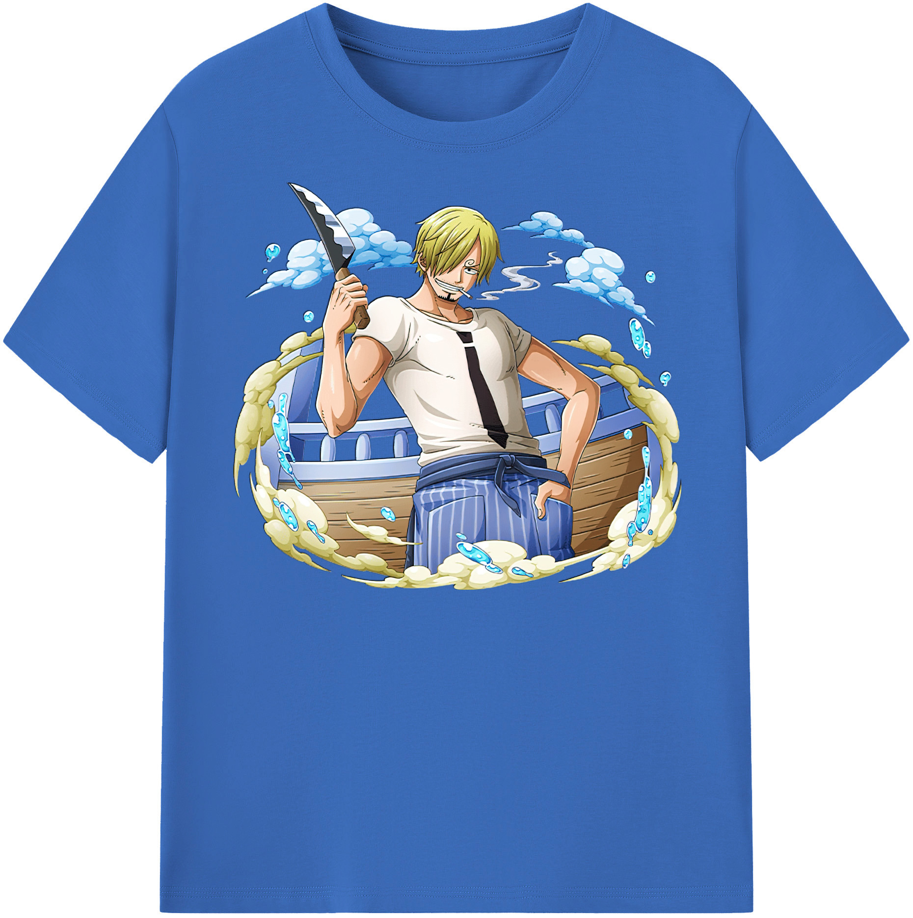 ワンピース サンジ ONE PIECE Sanji 綿100％半袖Tシャツ（フロントプリント）