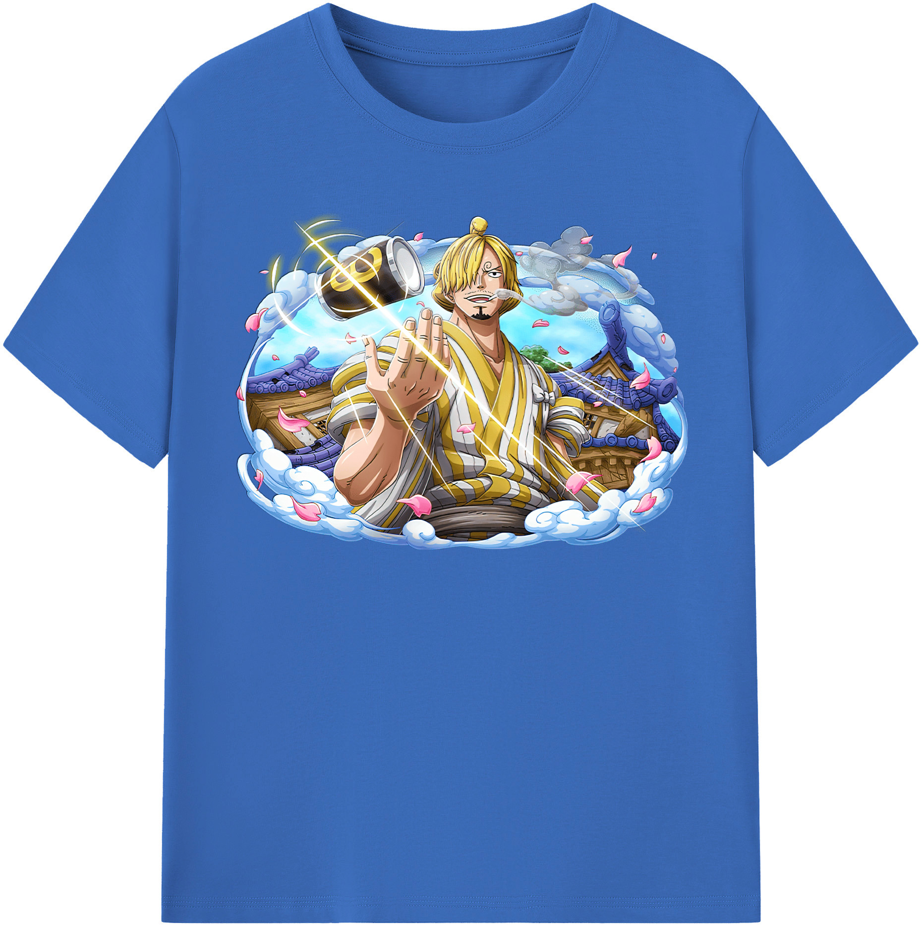 ワンピース サンジ ONE PIECE Sanji 綿100％半袖Tシャツ（フロントプリント）