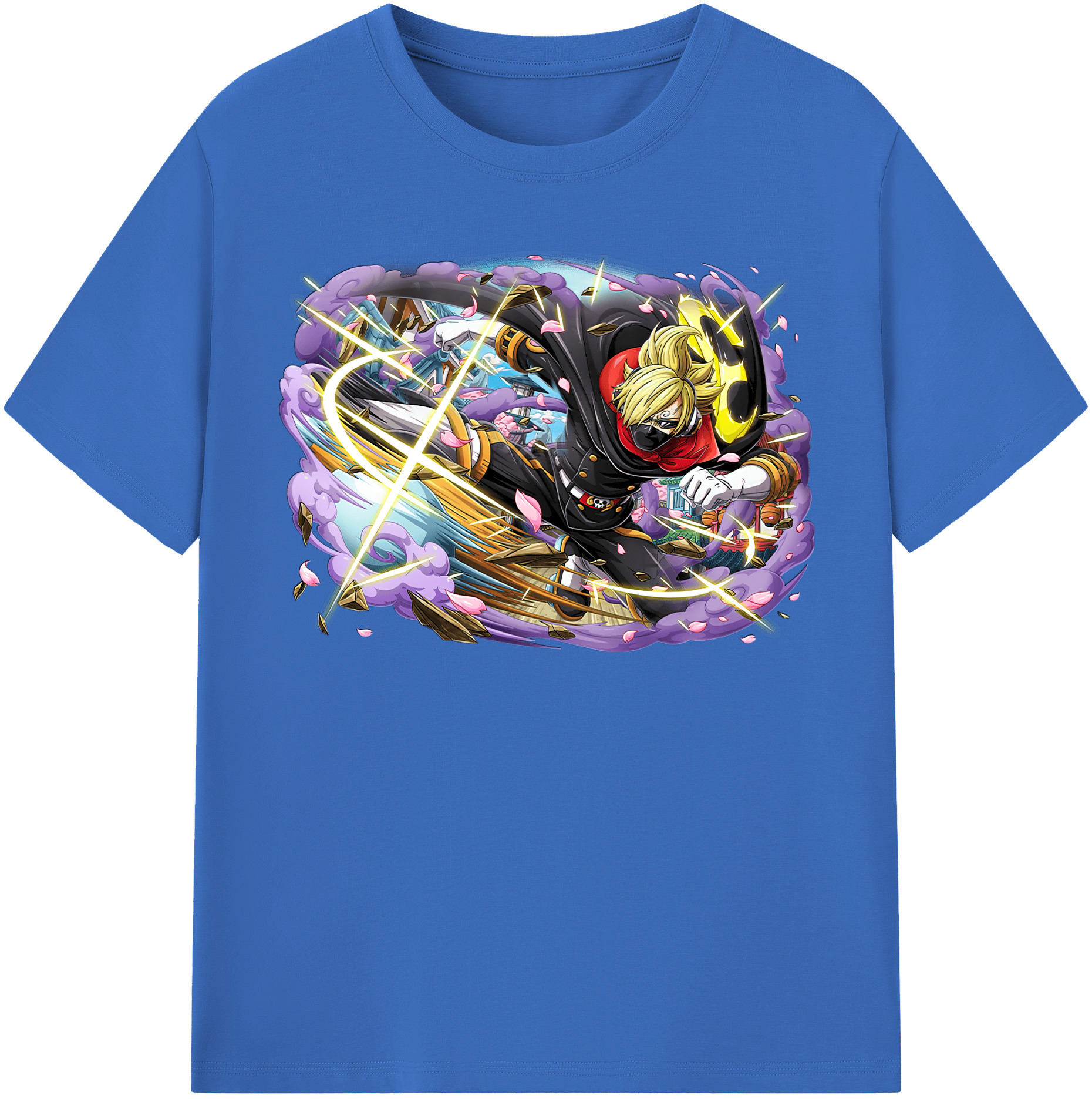 ワンピース サンジ ONE PIECE Sanji 綿100％半袖Tシャツ（フロントプリント）