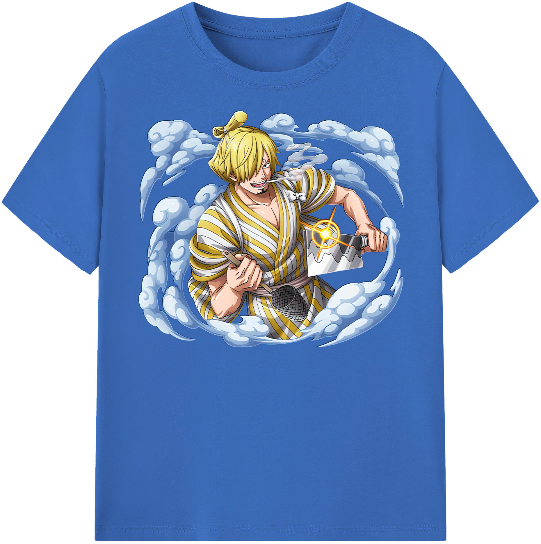 ワンピース サンジ ONE PIECE Sanji 綿100％半袖Tシャツ（フロントプリント）