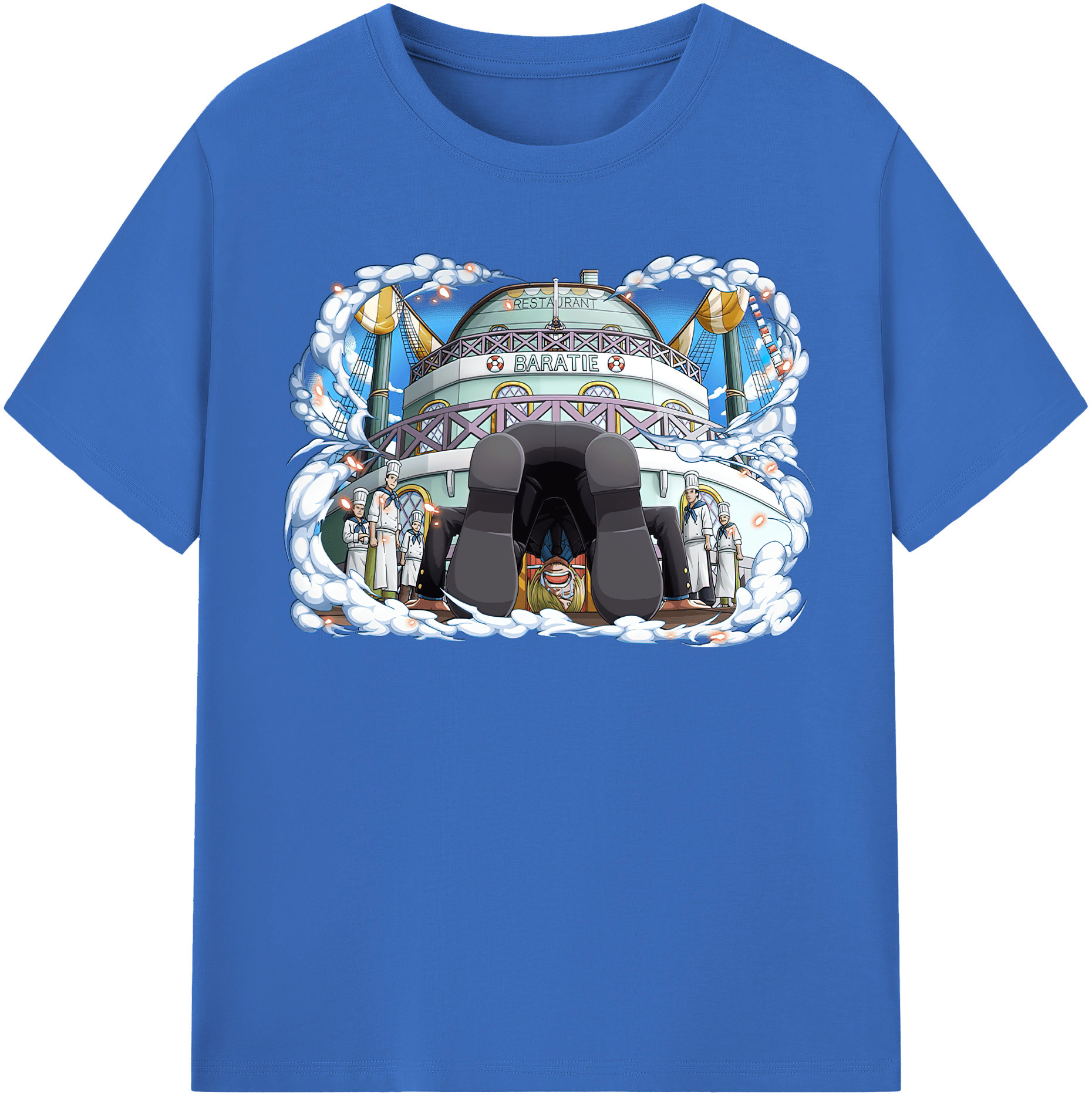 ワンピース サンジ ONE PIECE Sanji 綿100％半袖Tシャツ（フロントプリント）