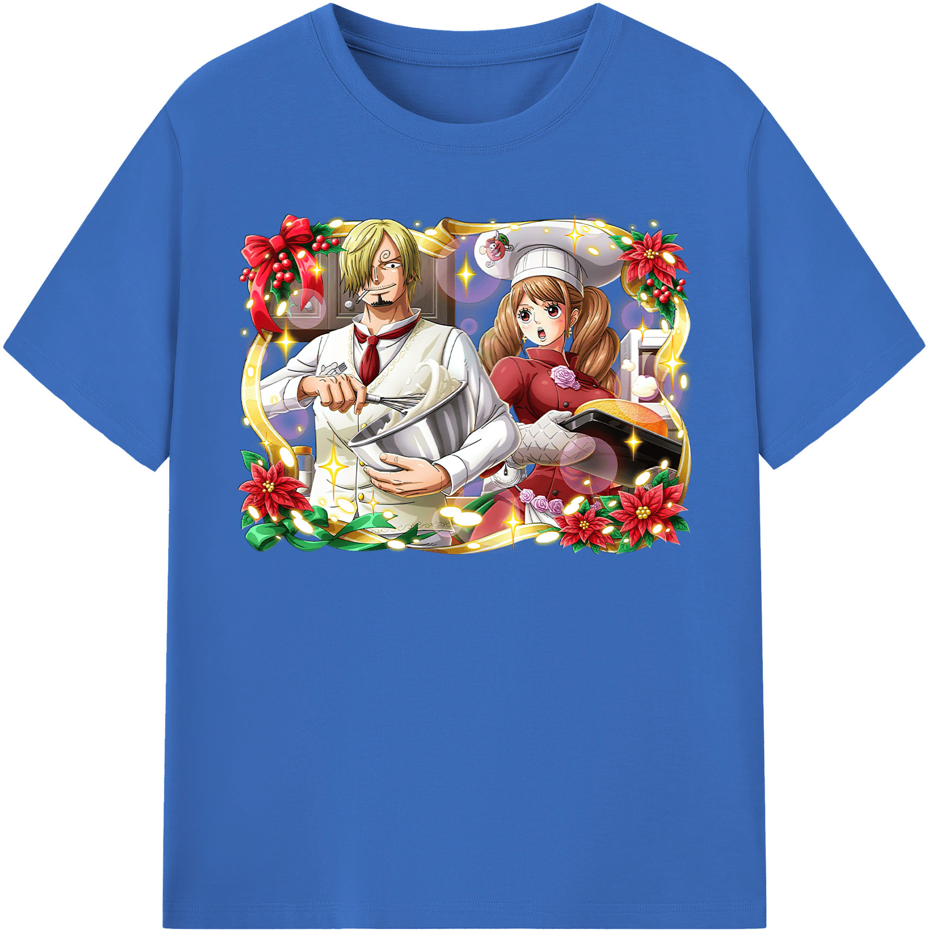 ワンピース サンジ ONE PIECE Sanji 綿100％半袖Tシャツ（フロントプリント）