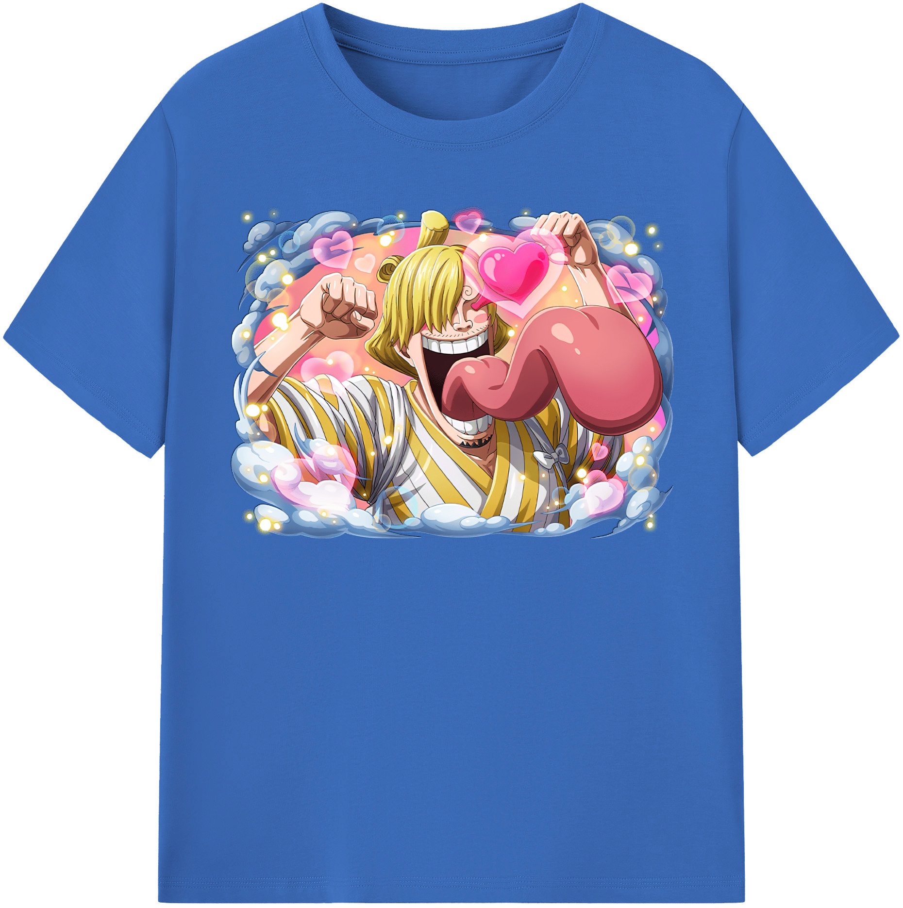 ワンピース サンジ ONE PIECE Sanji 綿100％半袖Tシャツ（フロントプリント）