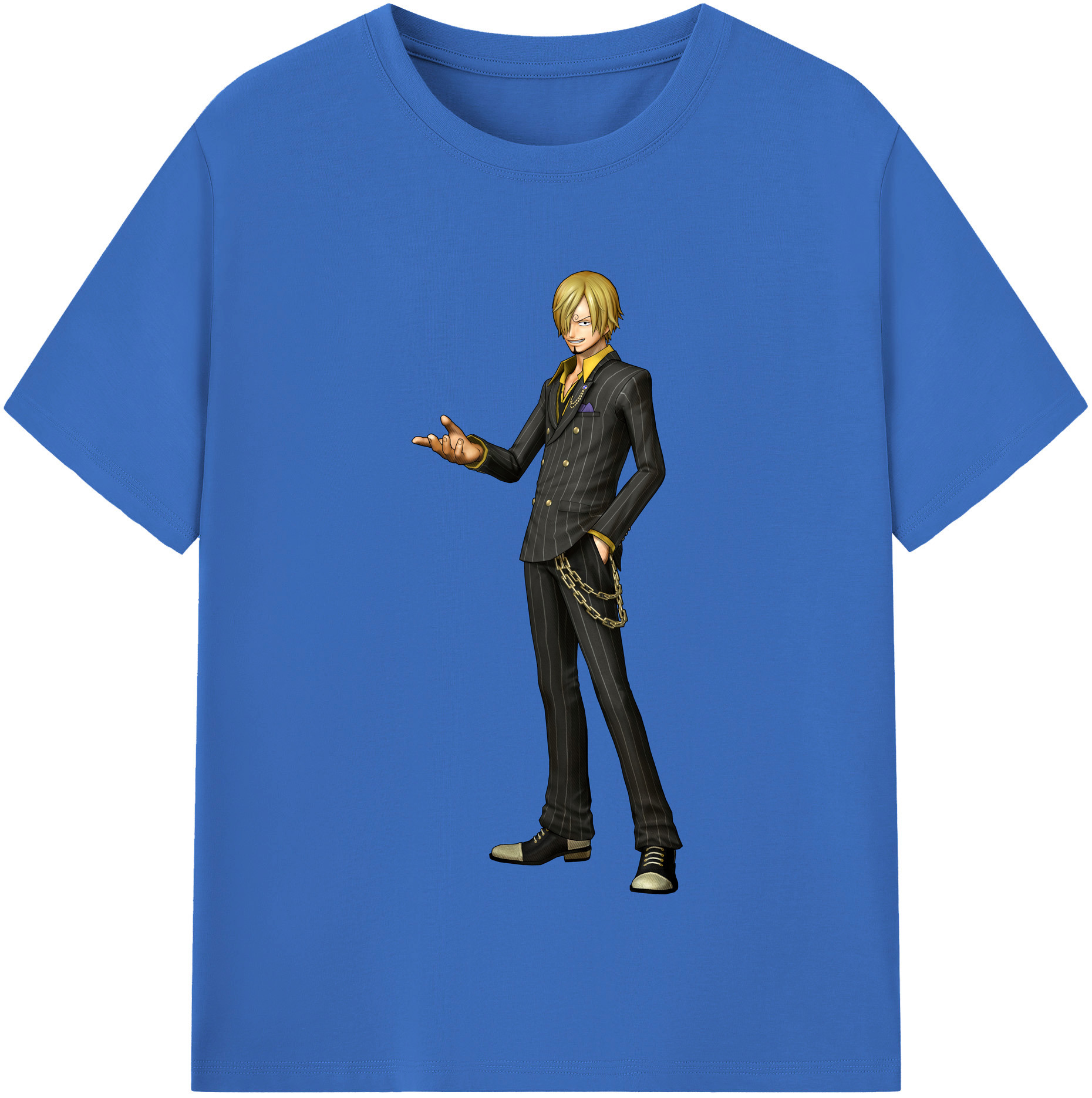 ワンピース サンジ ONE PIECE Sanji 綿100％半袖Tシャツ（フロントプリント）