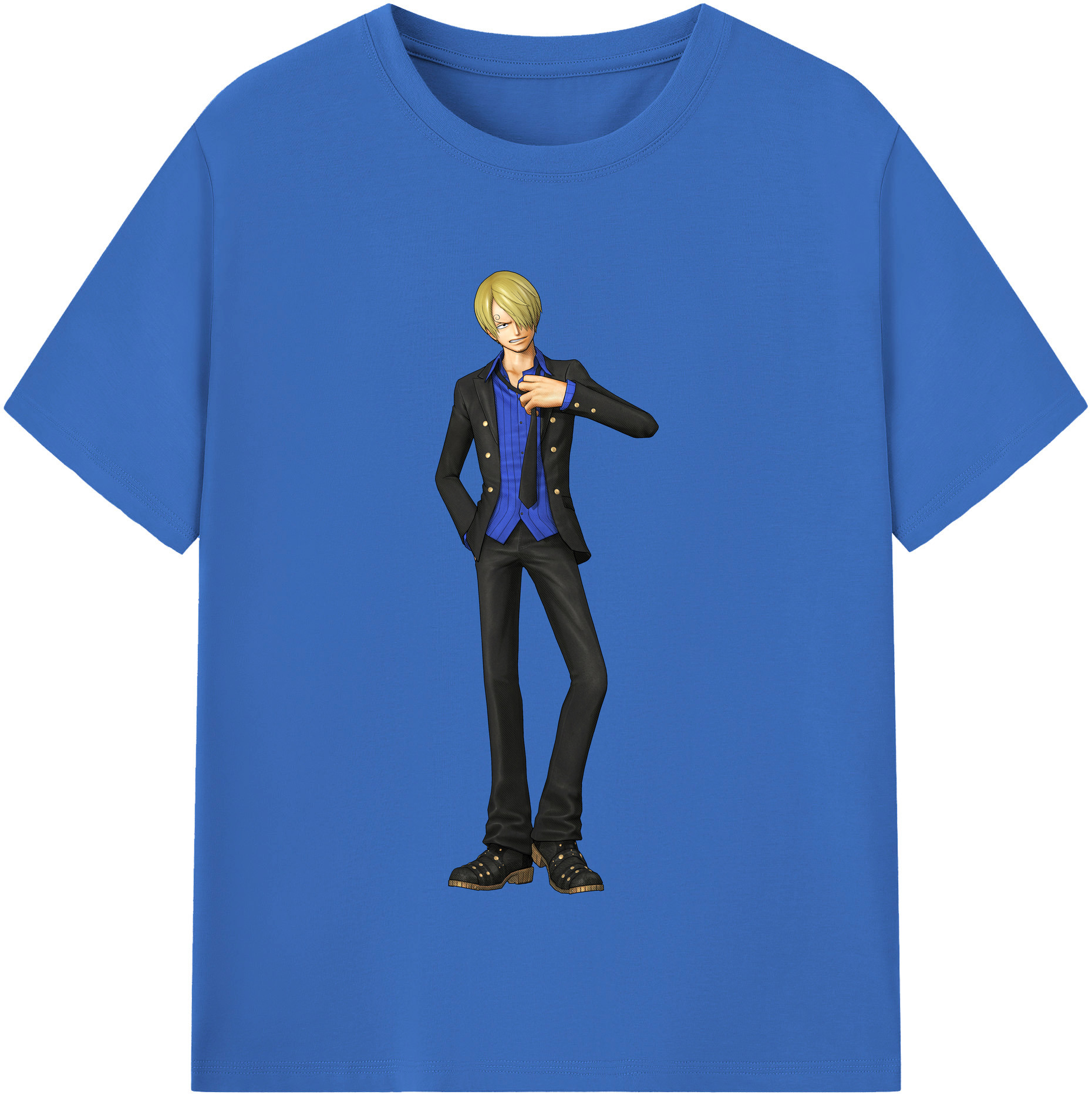 ワンピース サンジ ONE PIECE Sanji 綿100％半袖Tシャツ（フロントプリント）