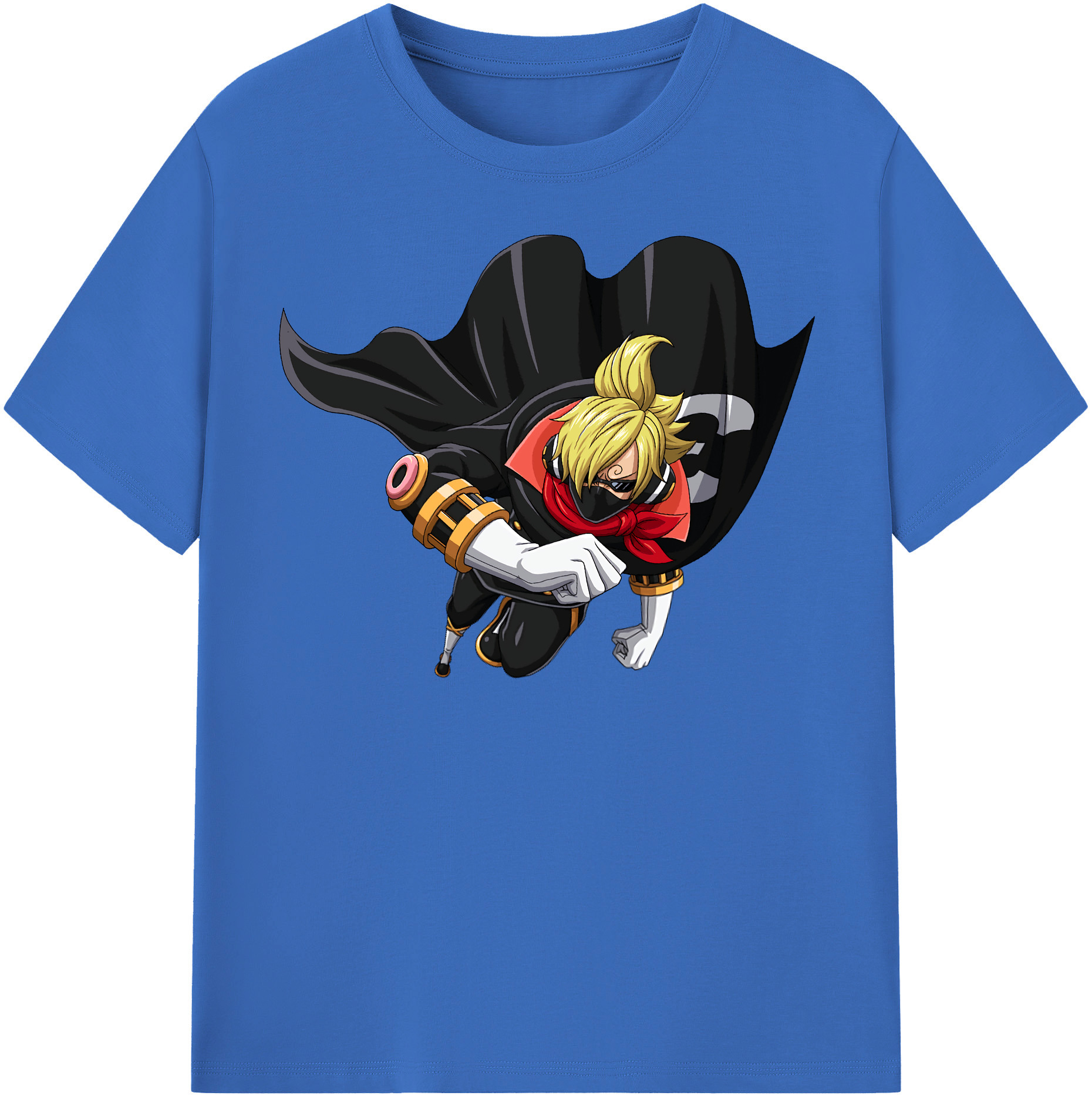 ワンピース サンジ ONE PIECE Sanji 綿100％半袖Tシャツ（フロントプリント）