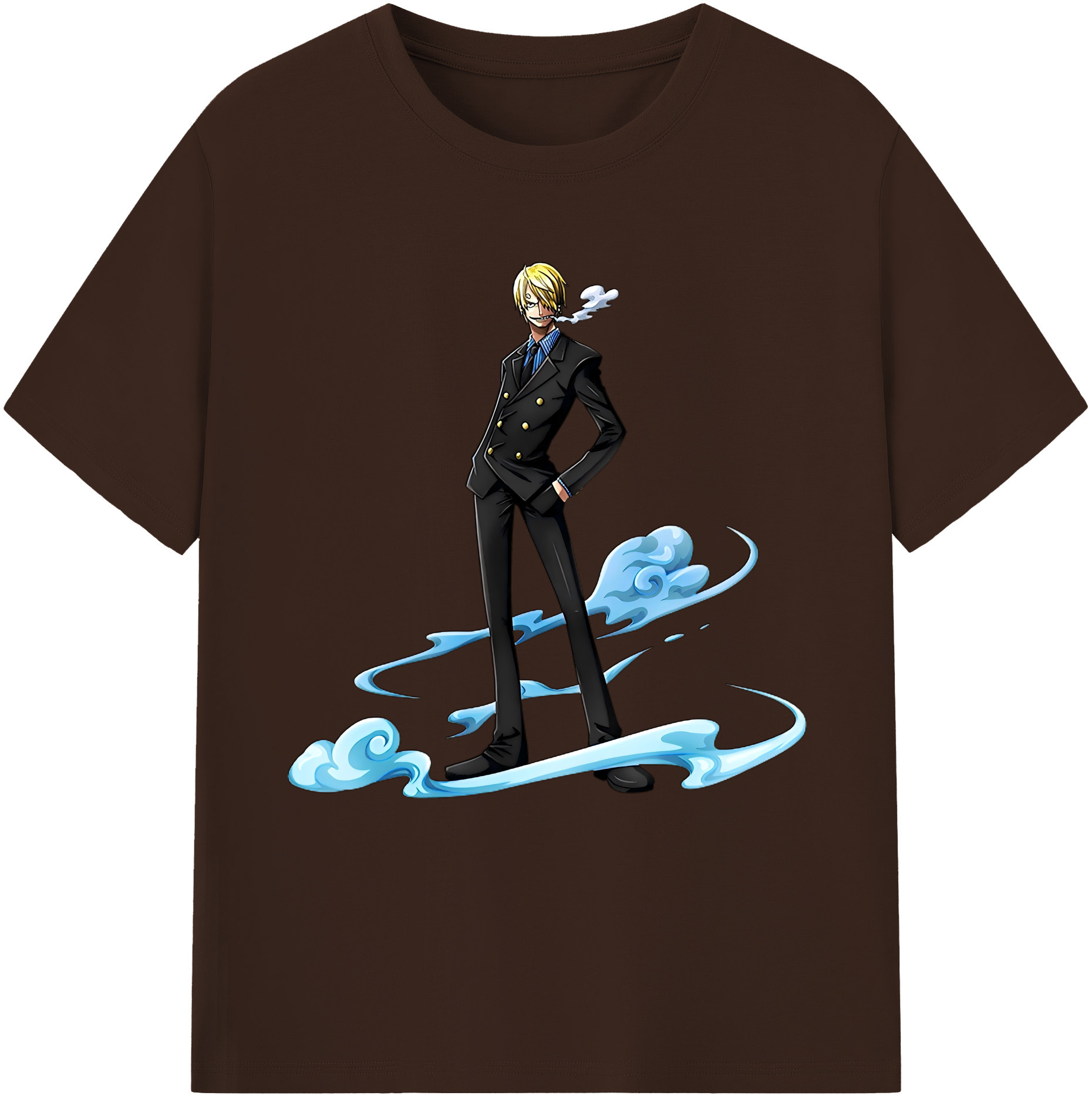 ワンピース サンジ ONE PIECE Sanji 綿100％半袖Tシャツ（フロントプリント）