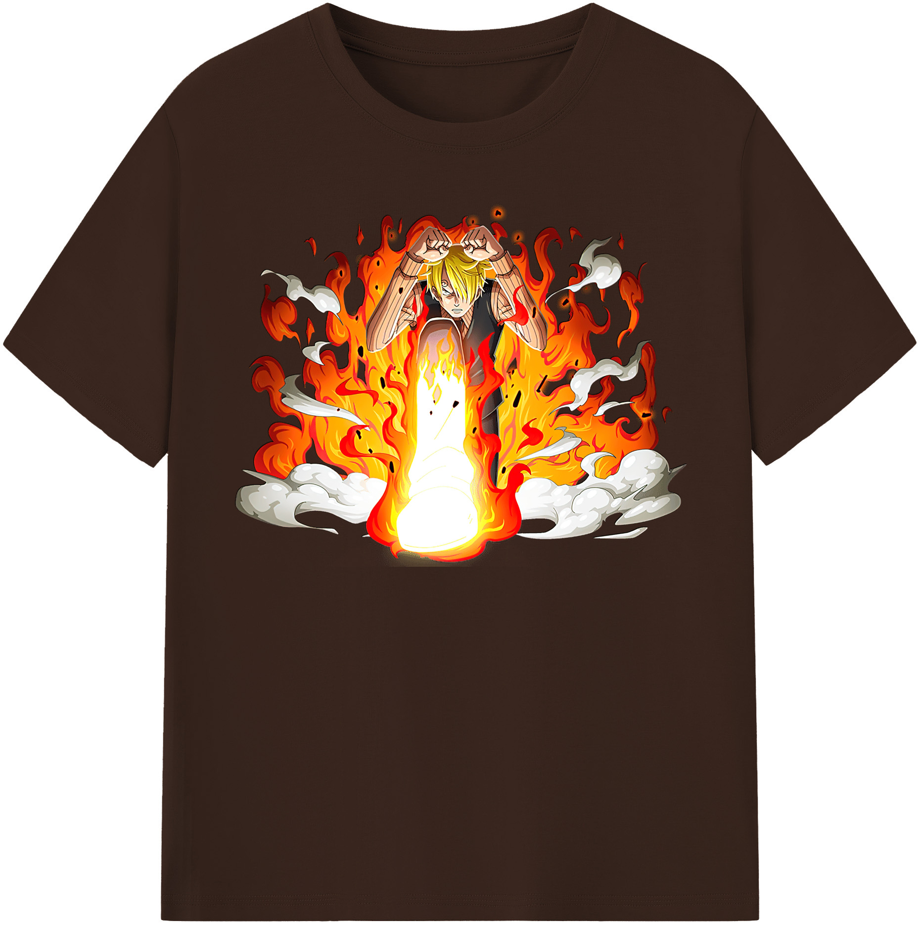 ワンピース サンジ ONE PIECE Sanji 綿100％半袖Tシャツ（フロントプリント）