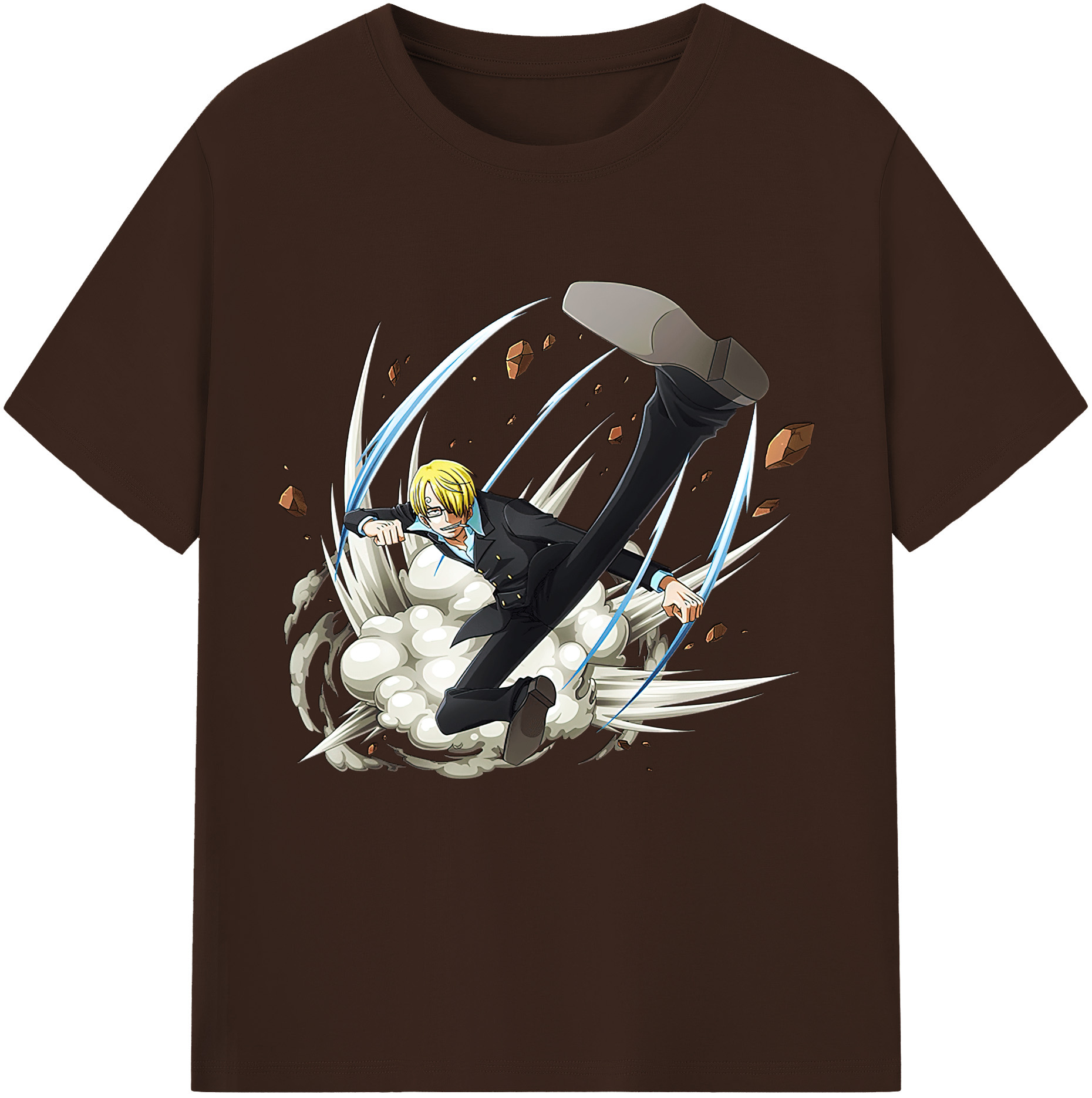 ワンピース サンジ ONE PIECE Sanji 綿100％半袖Tシャツ（フロントプリント）