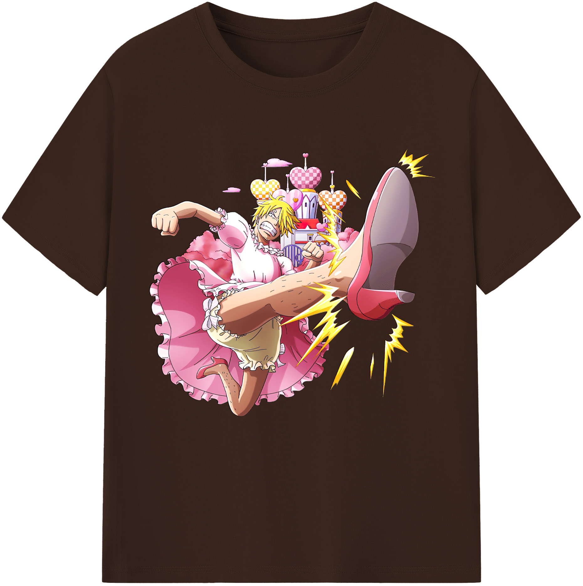 ワンピース サンジ ONE PIECE Sanji 綿100％半袖Tシャツ（フロントプリント）
