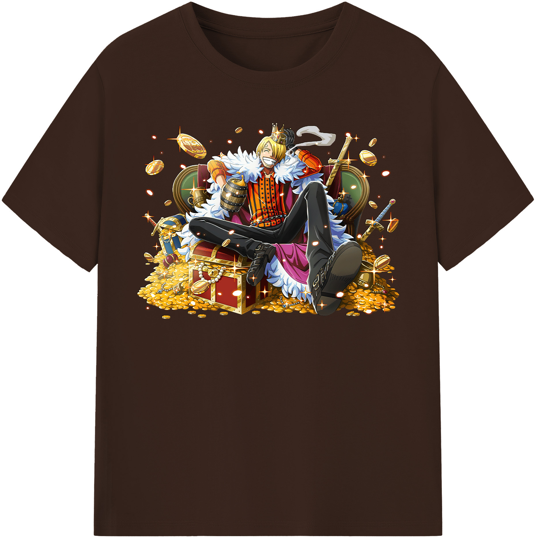 ワンピース サンジ ONE PIECE Sanji 綿100％半袖Tシャツ（フロントプリント）