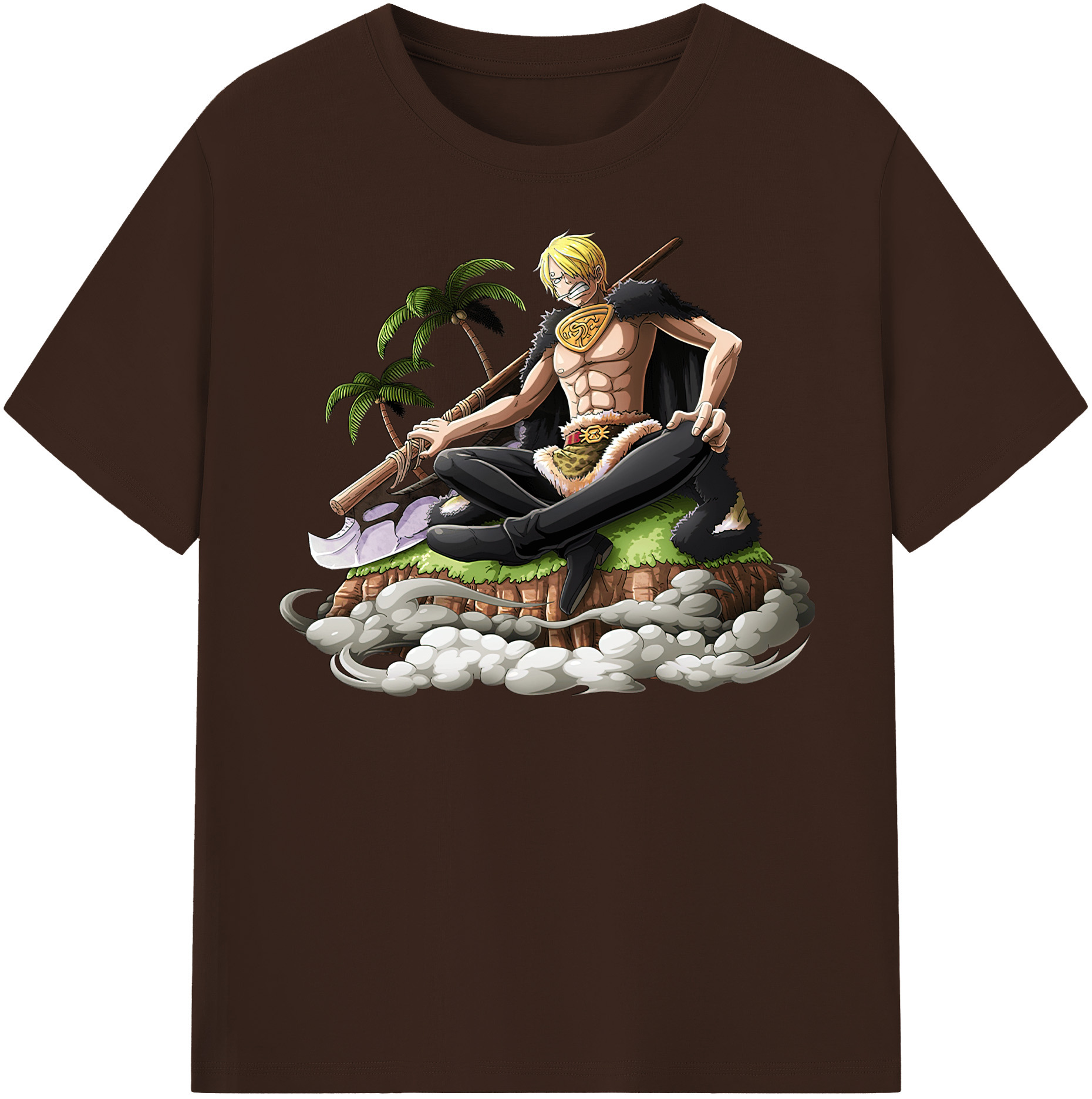 ワンピース サンジ ONE PIECE Sanji 綿100％半袖Tシャツ（フロントプリント）