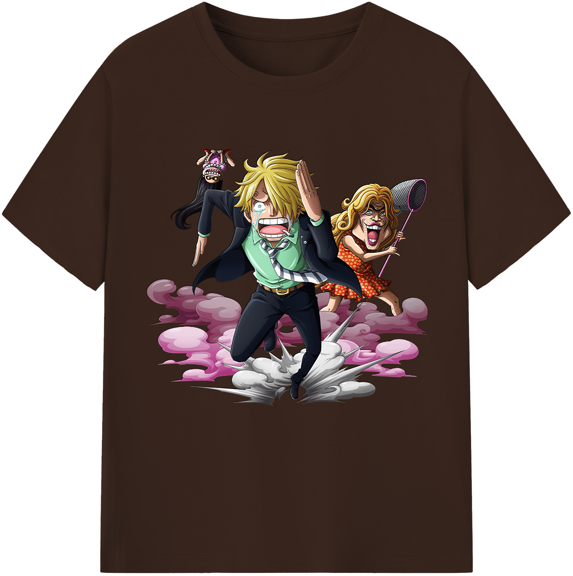 ワンピース サンジ ONE PIECE Sanji 綿100％半袖Tシャツ（フロントプリント）