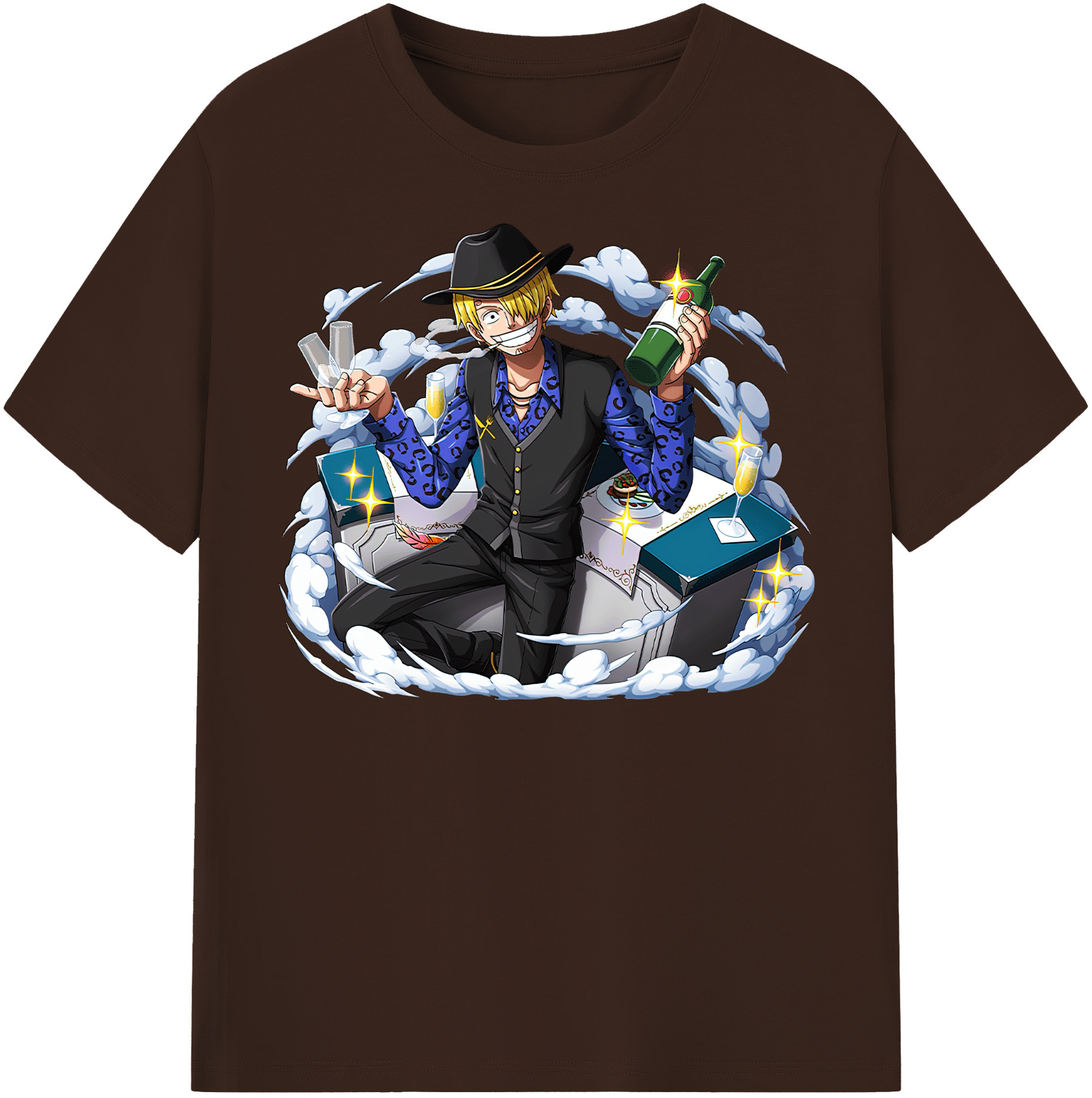 ワンピース サンジ ONE PIECE Sanji 綿100％半袖Tシャツ（フロントプリント）