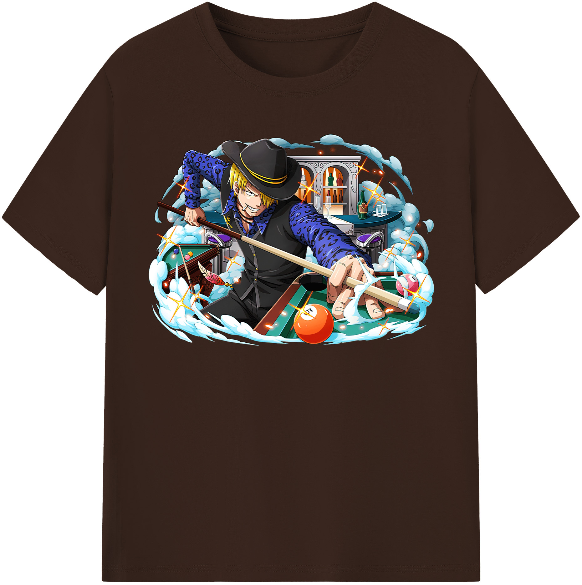 ワンピース サンジ ONE PIECE Sanji 綿100％半袖Tシャツ（フロントプリント）