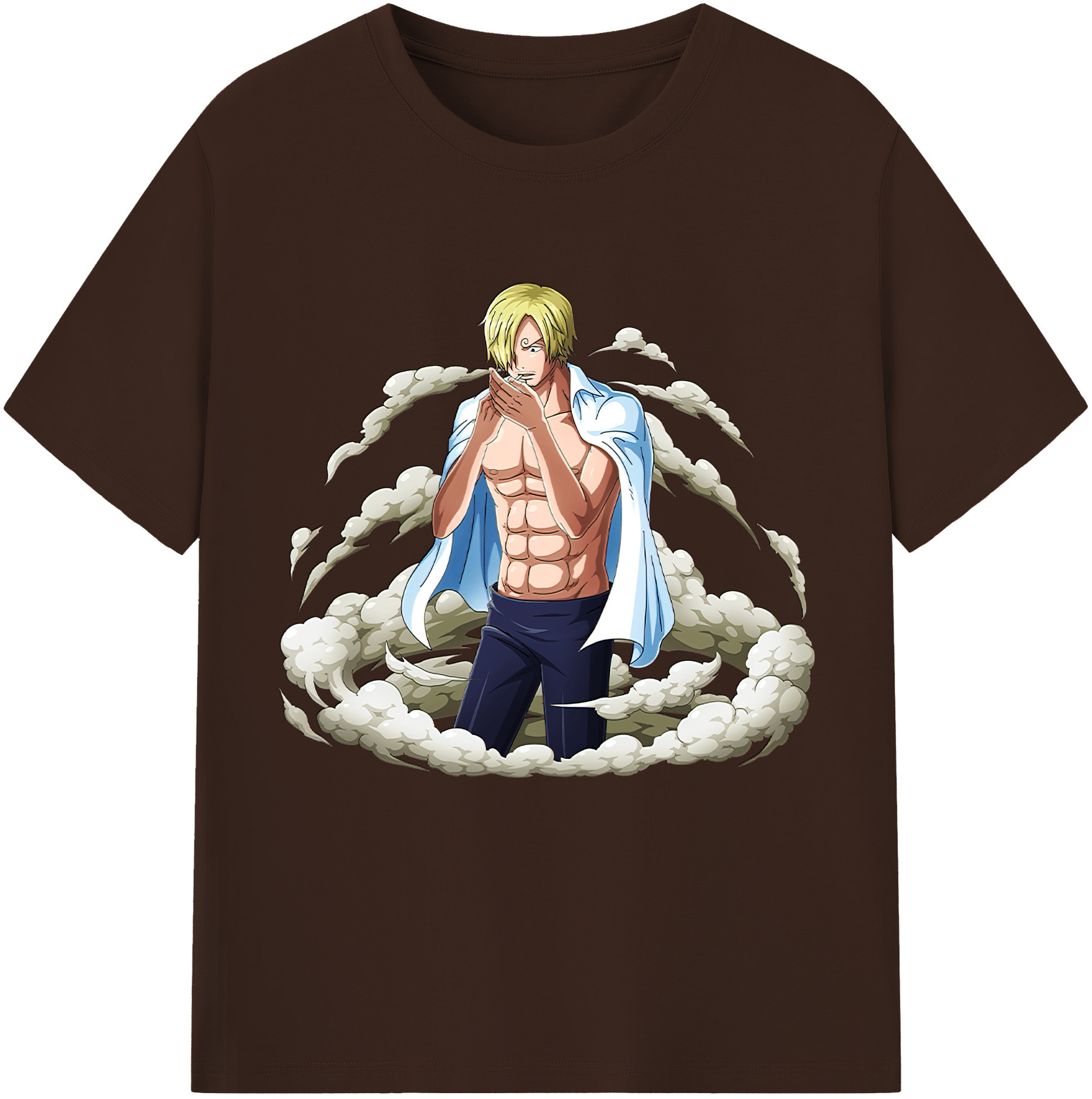 ワンピース サンジ ONE PIECE Sanji 綿100％半袖Tシャツ（フロントプリント）