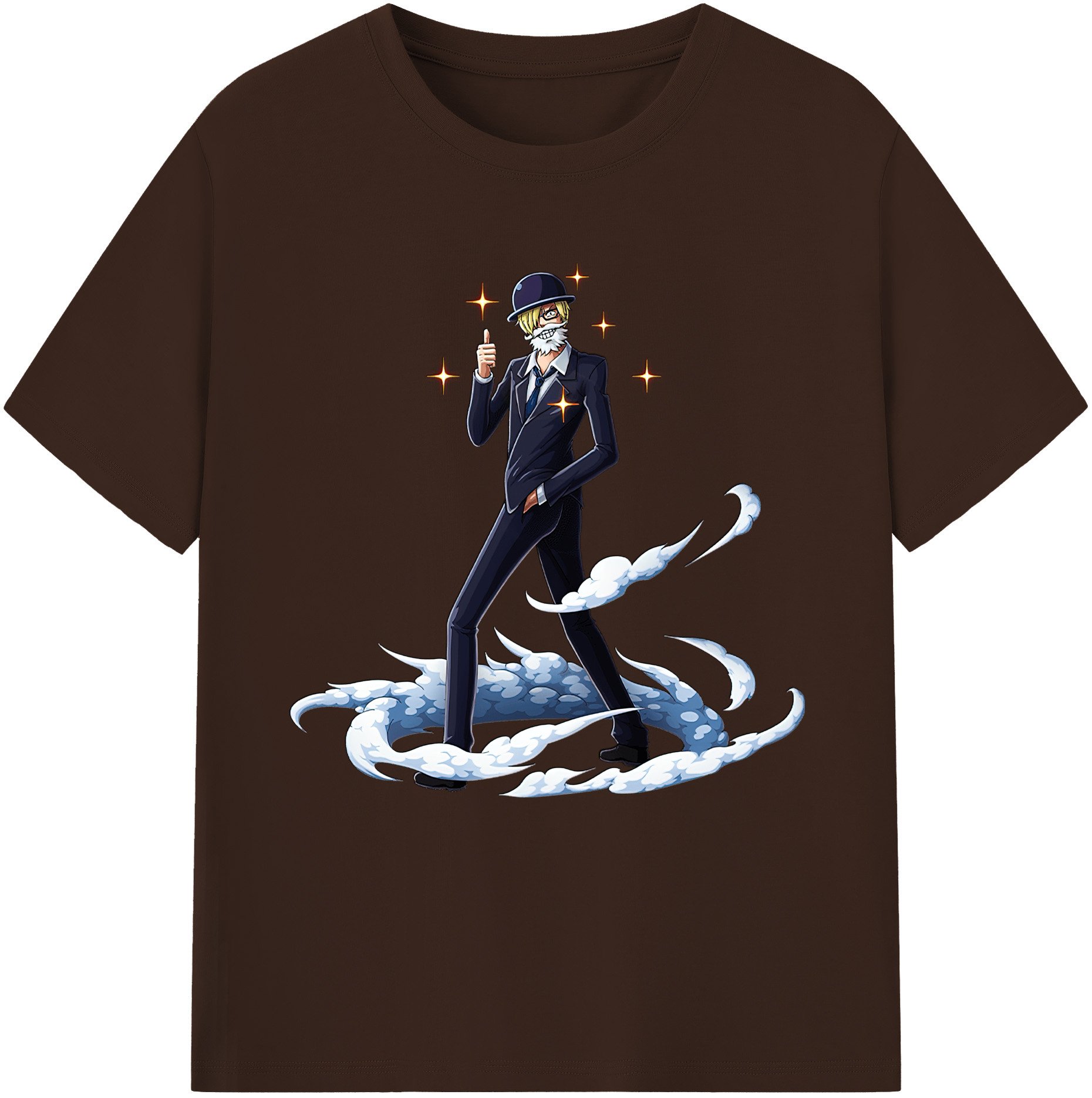 ワンピース サンジ ONE PIECE Sanji 綿100％半袖Tシャツ（フロントプリント）
