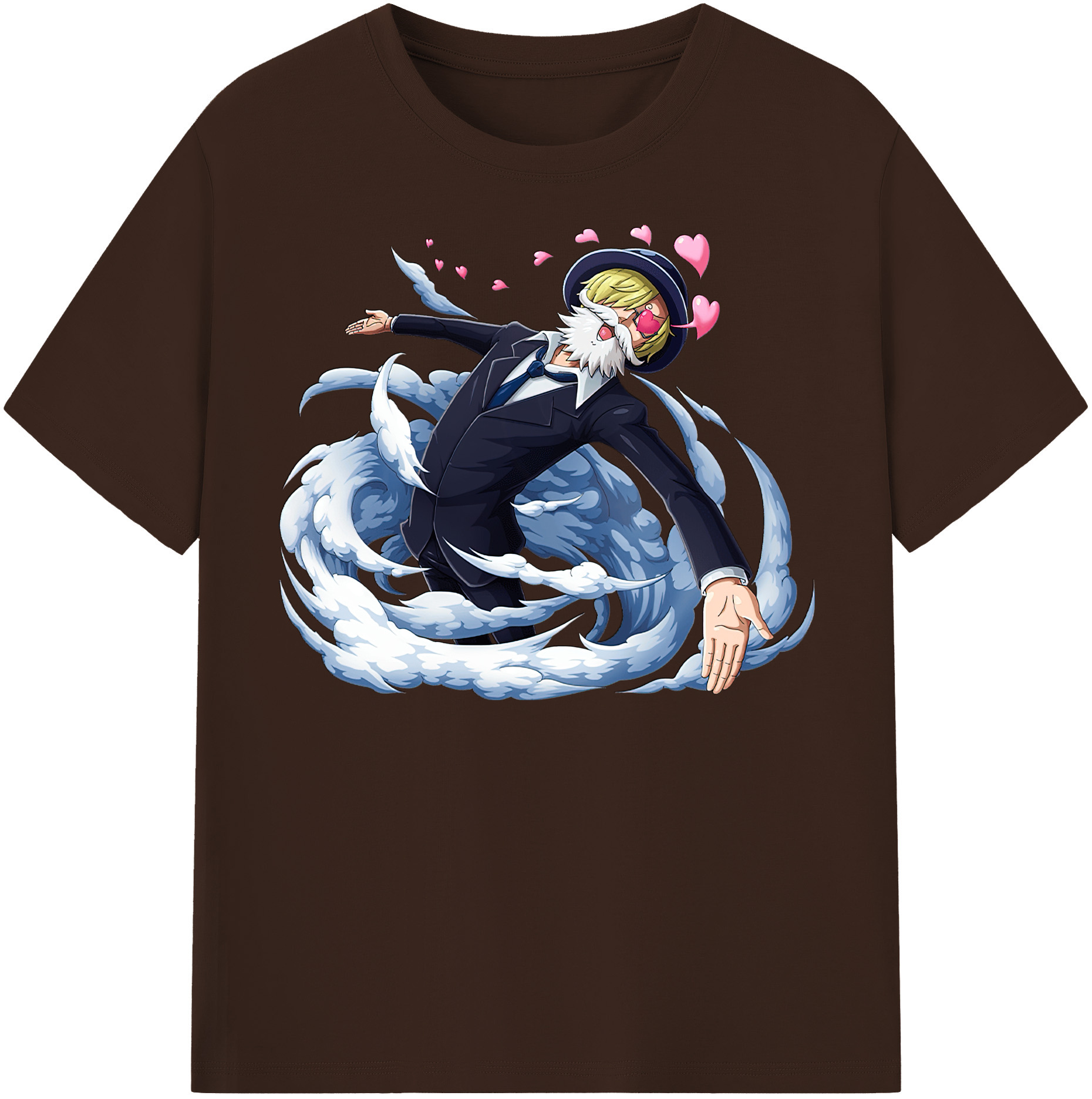 ワンピース サンジ ONE PIECE Sanji 綿100％半袖Tシャツ（フロントプリント）