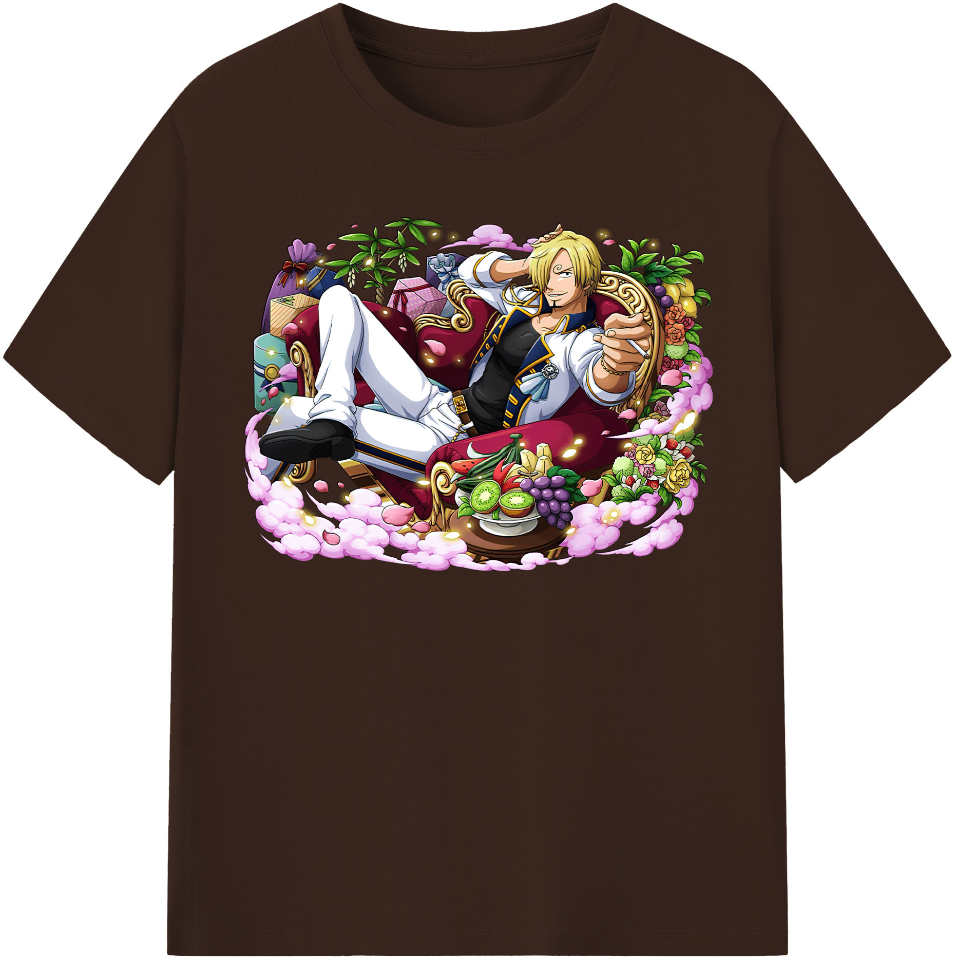 ワンピース サンジ ONE PIECE Sanji 綿100％半袖Tシャツ（フロントプリント）