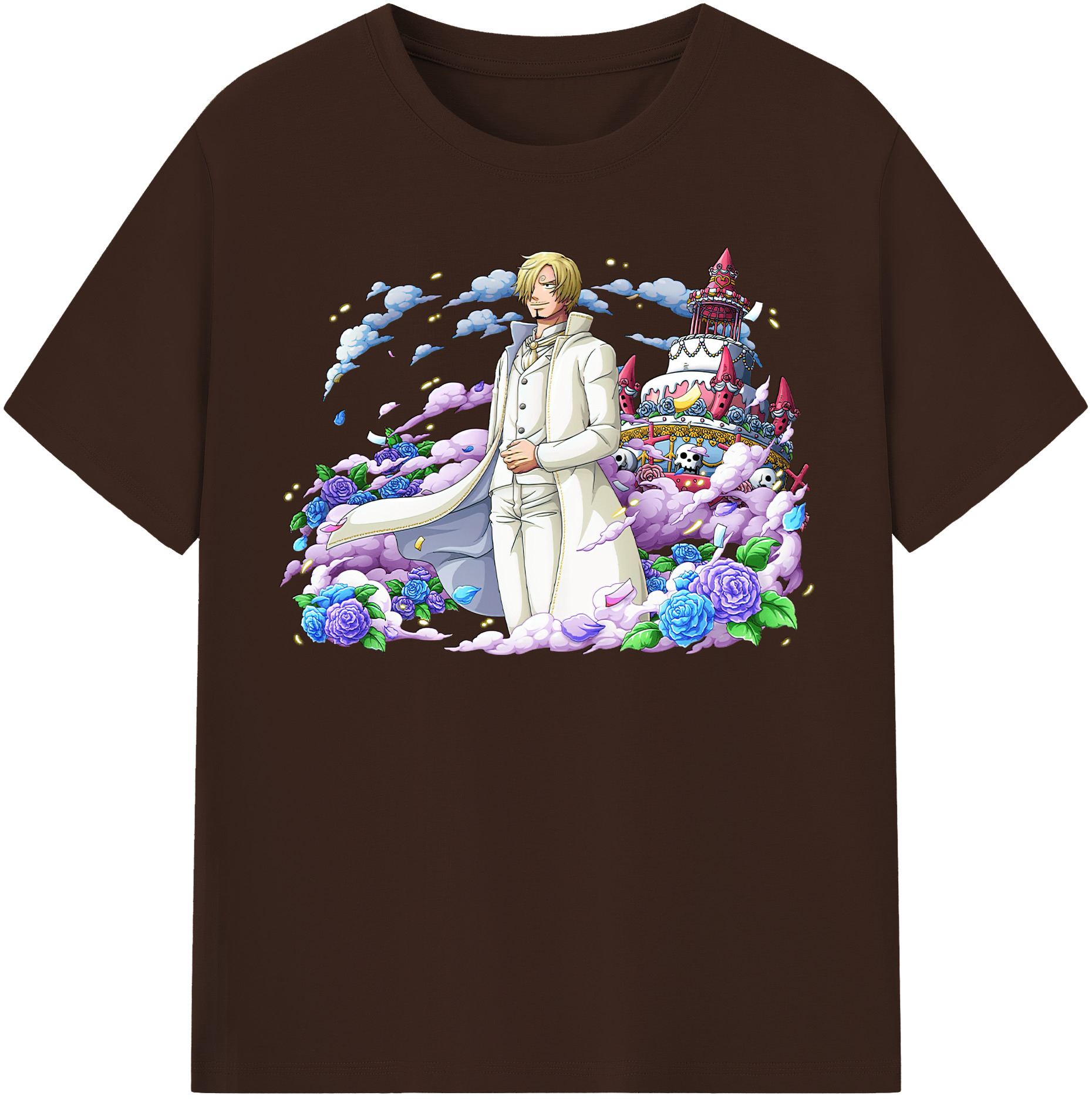 ワンピース サンジ ONE PIECE Sanji 綿100％半袖Tシャツ（フロントプリント）