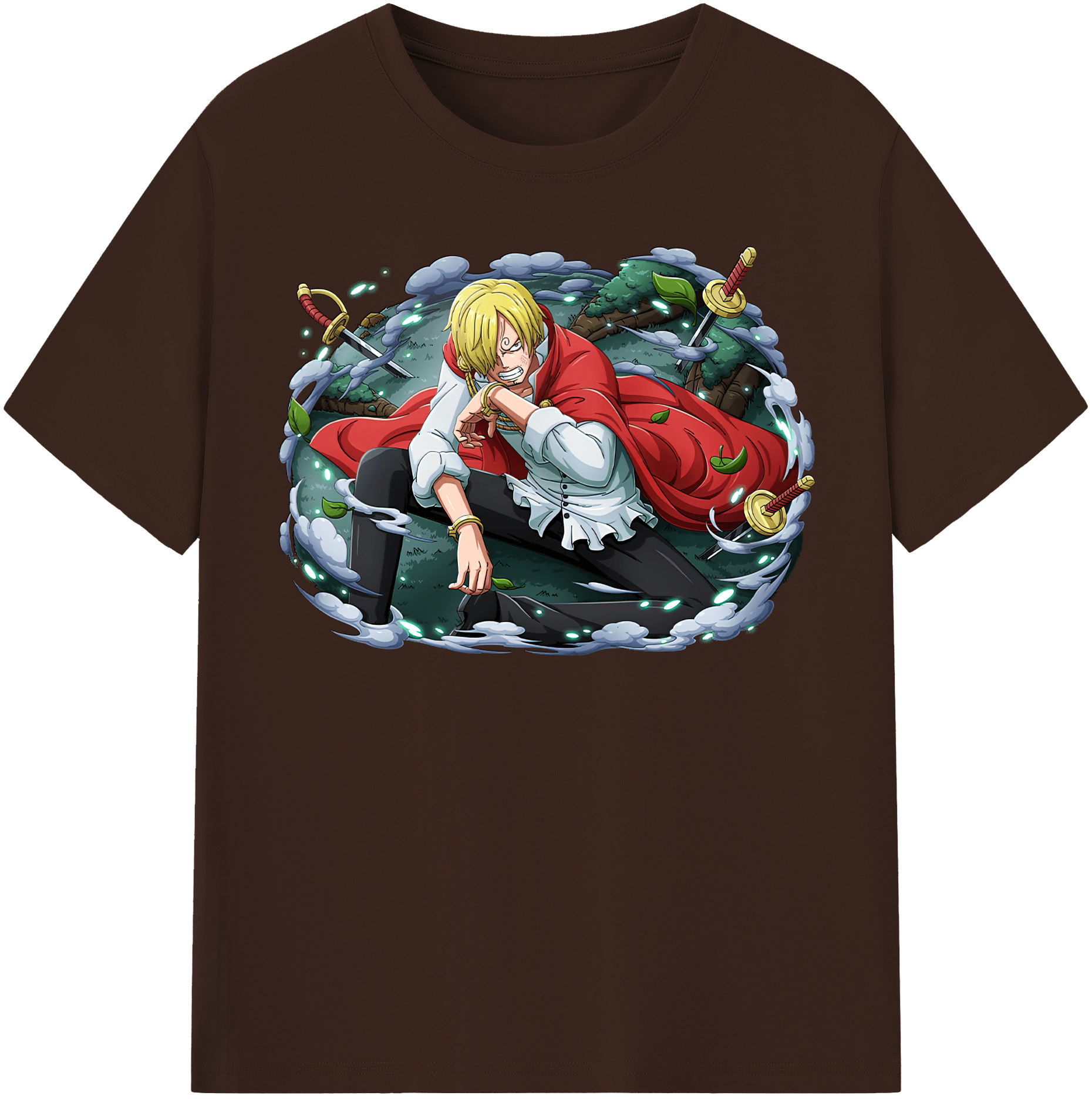 ワンピース サンジ ONE PIECE Sanji 綿100％半袖Tシャツ（フロントプリント）
