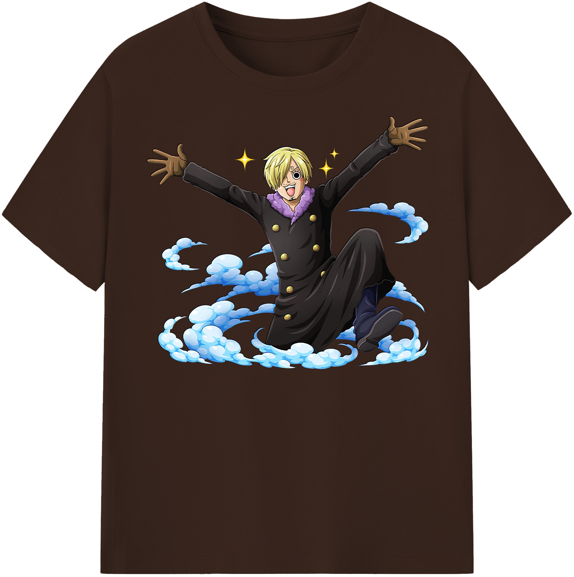 ワンピース サンジ ONE PIECE Sanji 綿100％半袖Tシャツ（フロントプリント）