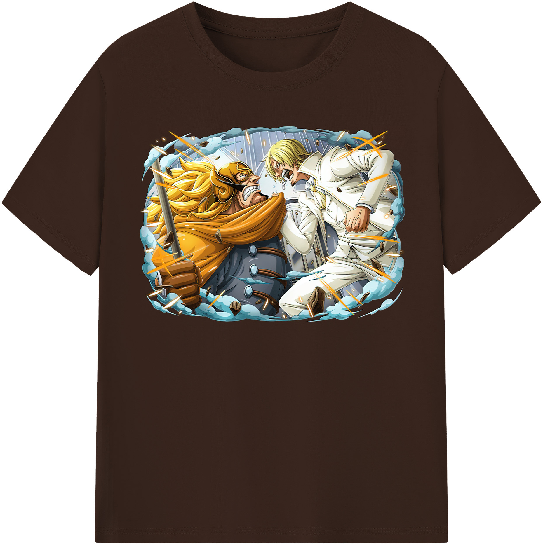 ワンピース サンジ ONE PIECE Sanji 綿100％半袖Tシャツ（フロントプリント）