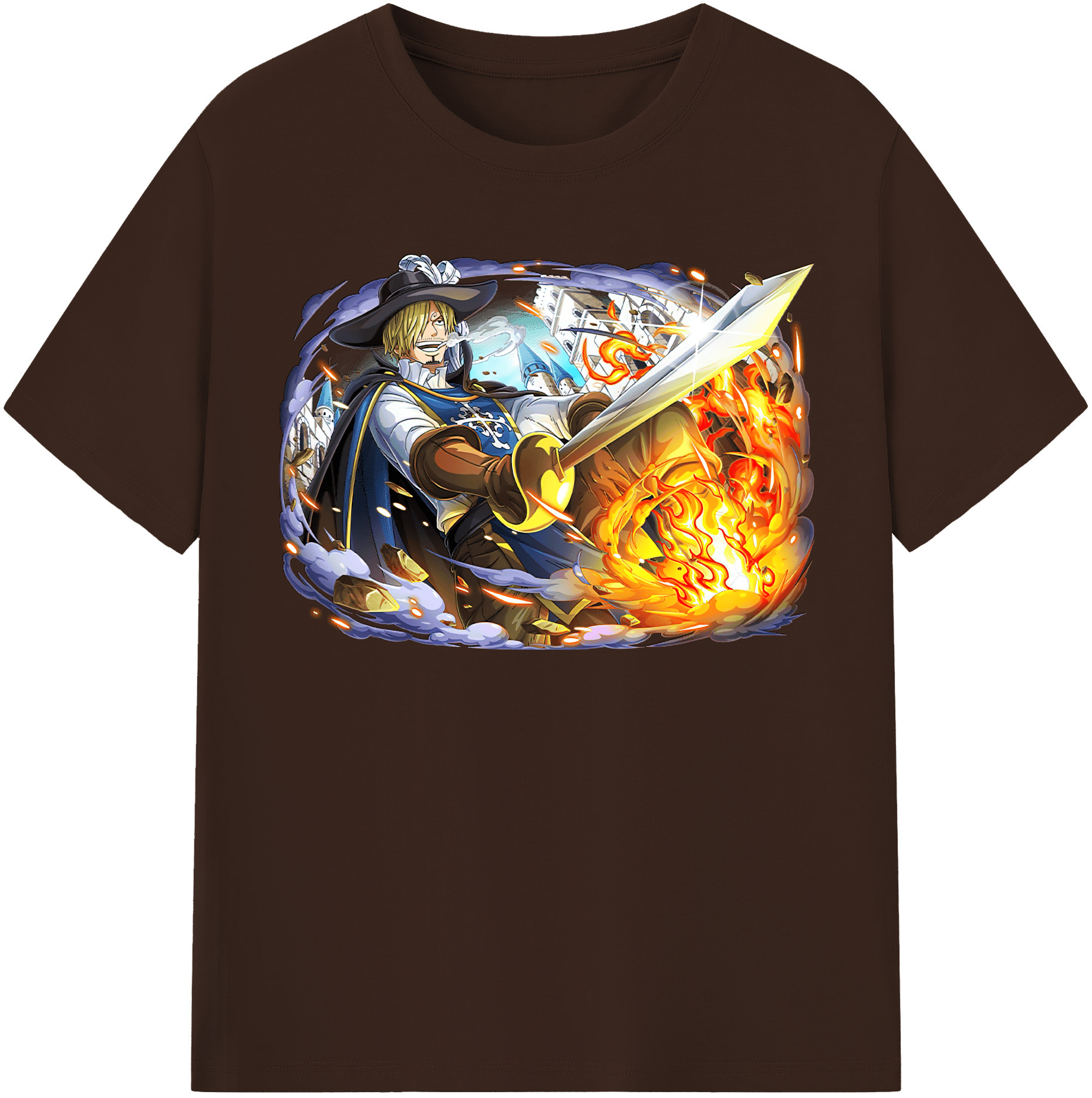 ワンピース サンジ ONE PIECE Sanji 綿100％半袖Tシャツ（フロントプリント）