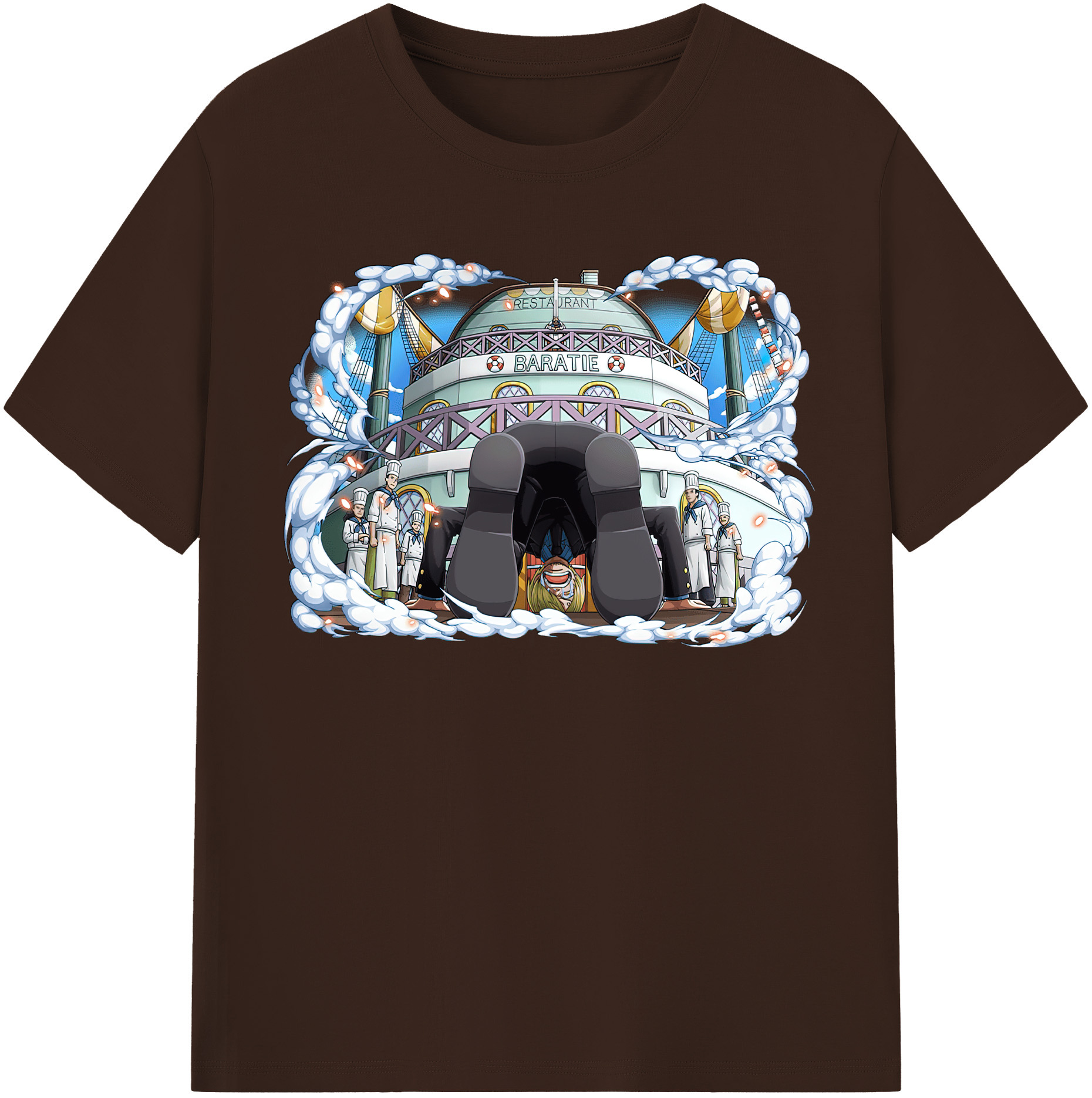 ワンピース サンジ ONE PIECE Sanji 綿100％半袖Tシャツ（フロントプリント）
