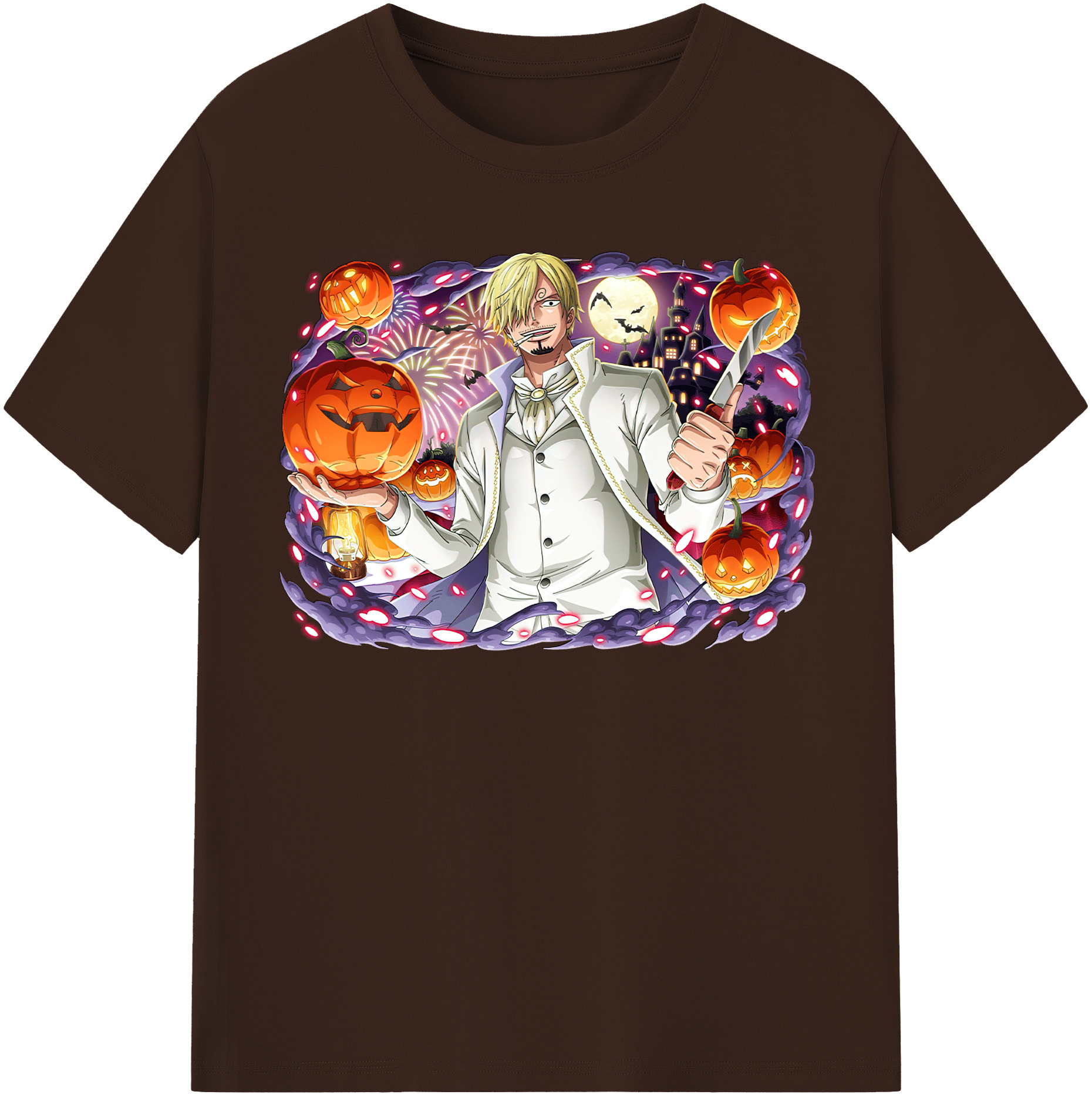 ワンピース サンジ ONE PIECE Sanji 綿100％半袖Tシャツ（フロントプリント）