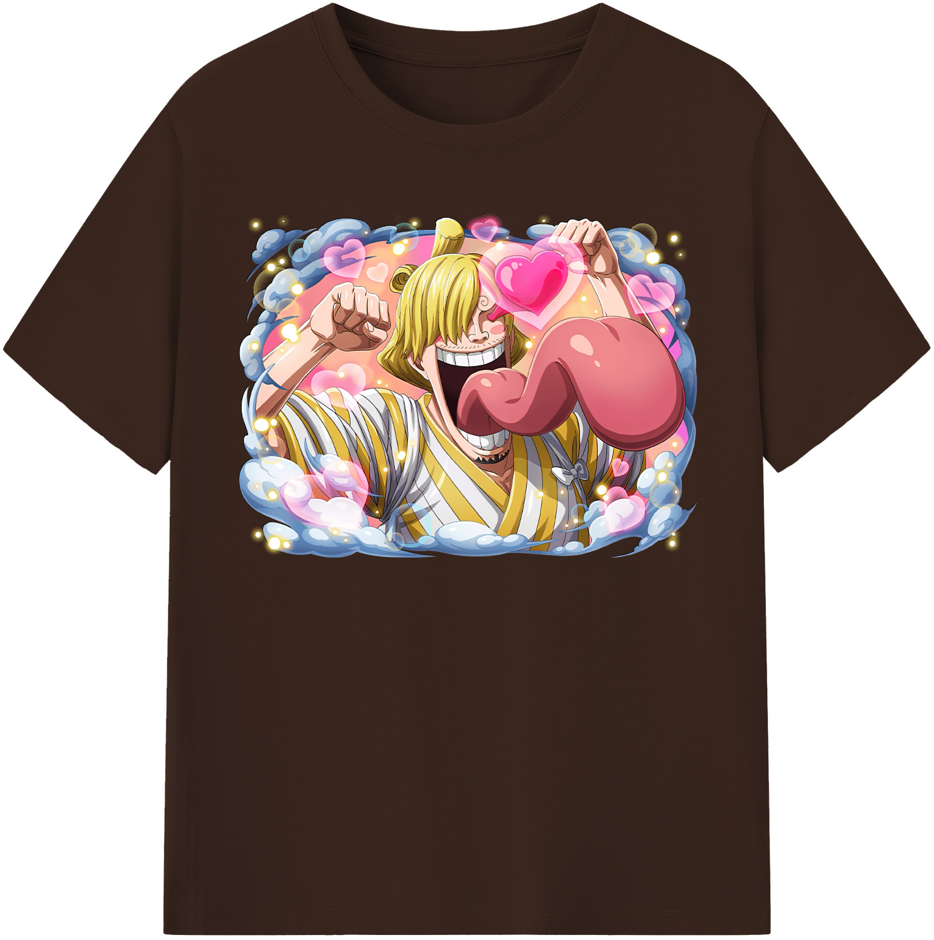 ワンピース サンジ ONE PIECE Sanji 綿100％半袖Tシャツ（フロントプリント）