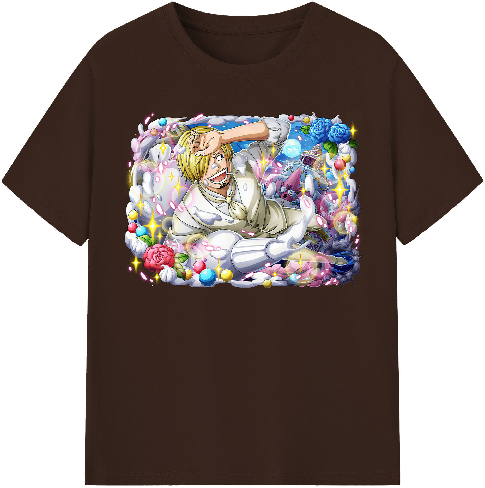 ワンピース サンジ ONE PIECE Sanji 綿100％半袖Tシャツ（フロントプリント）
