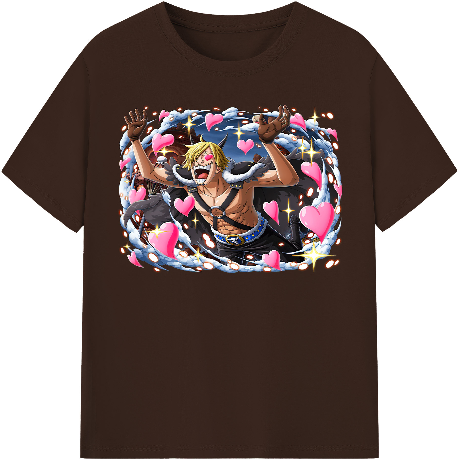 ワンピース サンジ ONE PIECE Sanji 綿100％半袖Tシャツ（フロントプリント）