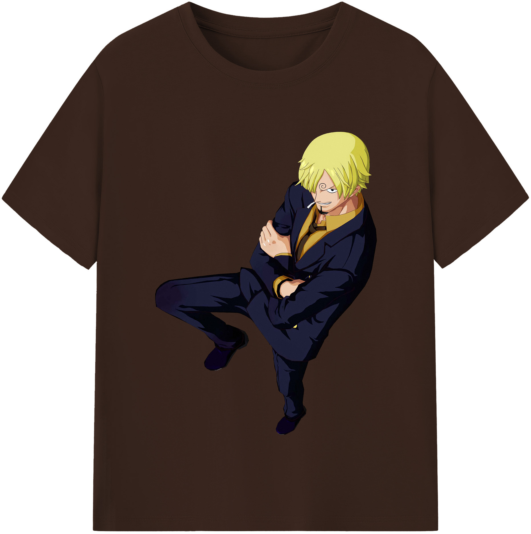 ワンピース サンジ ONE PIECE Sanji 綿100％半袖Tシャツ（フロントプリント）