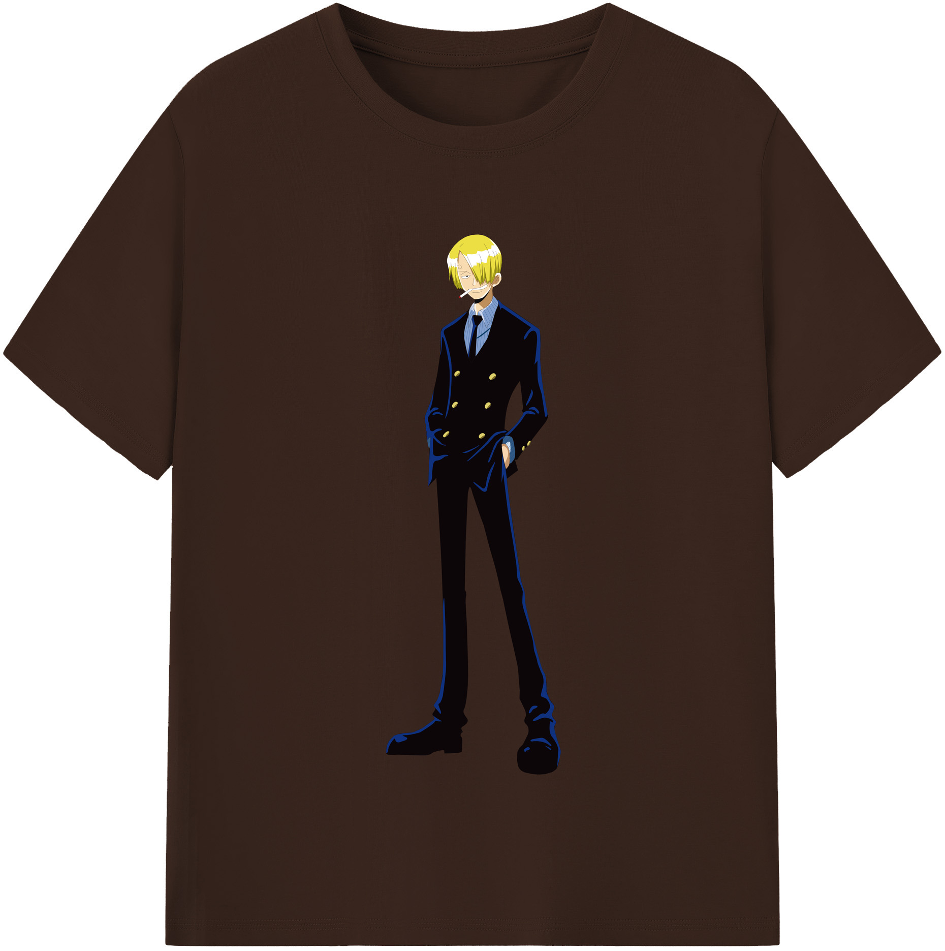 ワンピース サンジ ONE PIECE Sanji 綿100％半袖Tシャツ（フロントプリント）