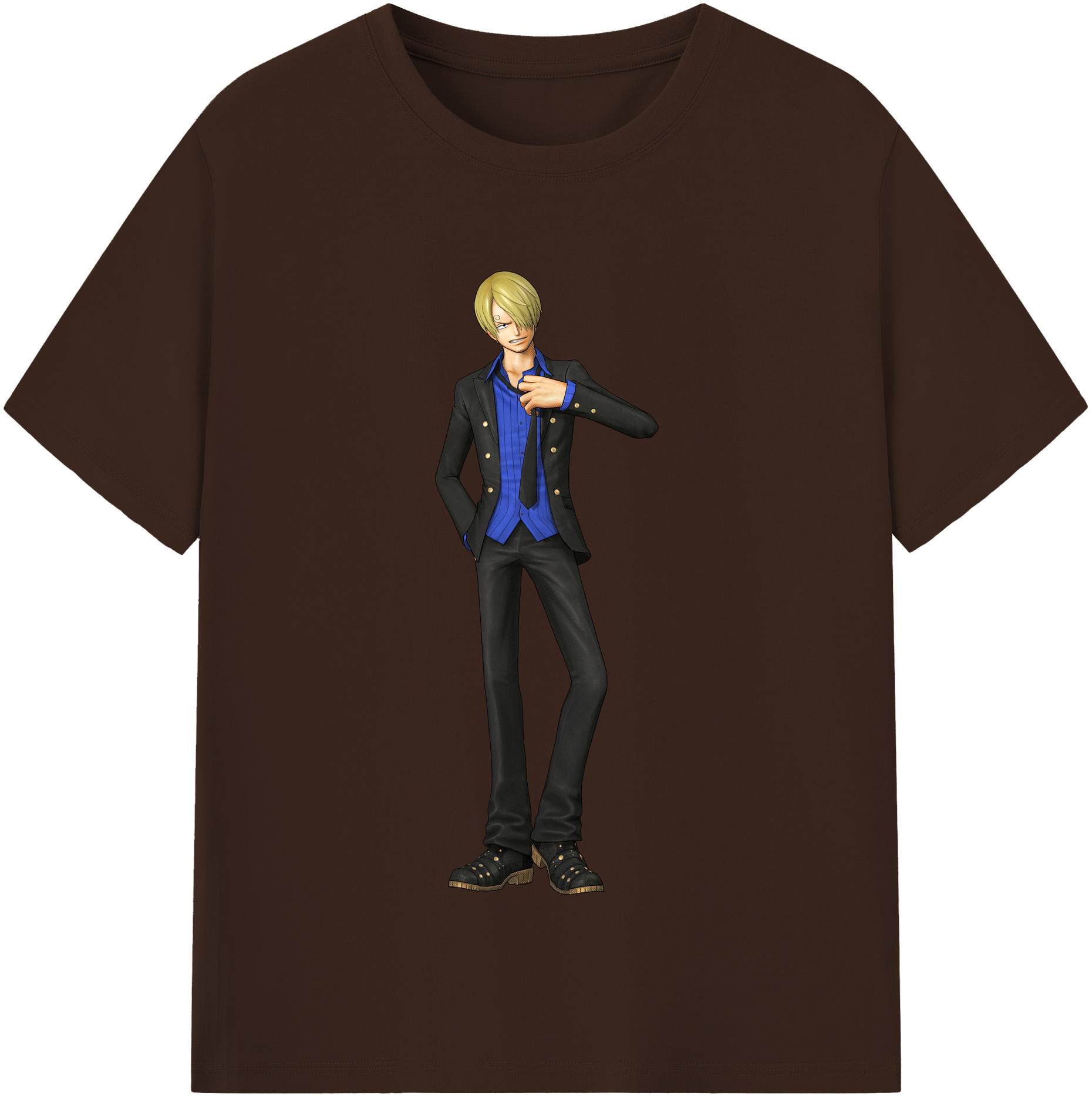 ワンピース サンジ ONE PIECE Sanji 綿100％半袖Tシャツ（フロントプリント）