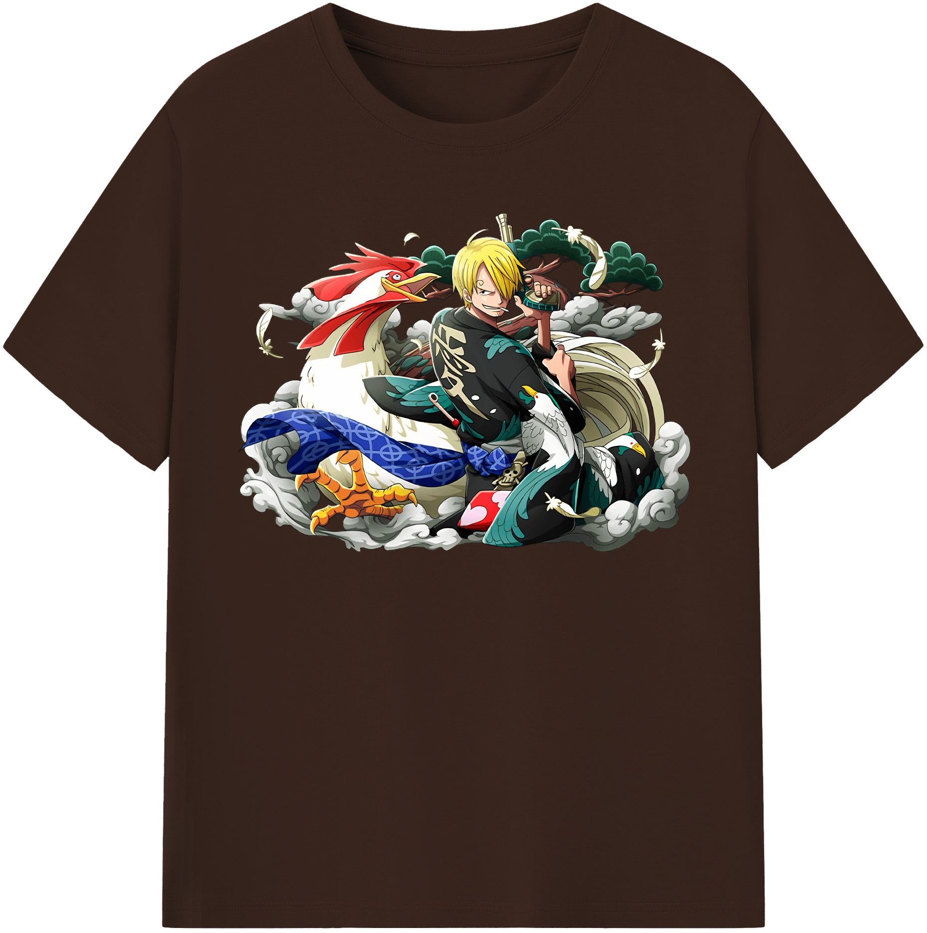 ワンピース サンジ ONE PIECE Sanji 綿100％半袖Tシャツ（フロントプリント）