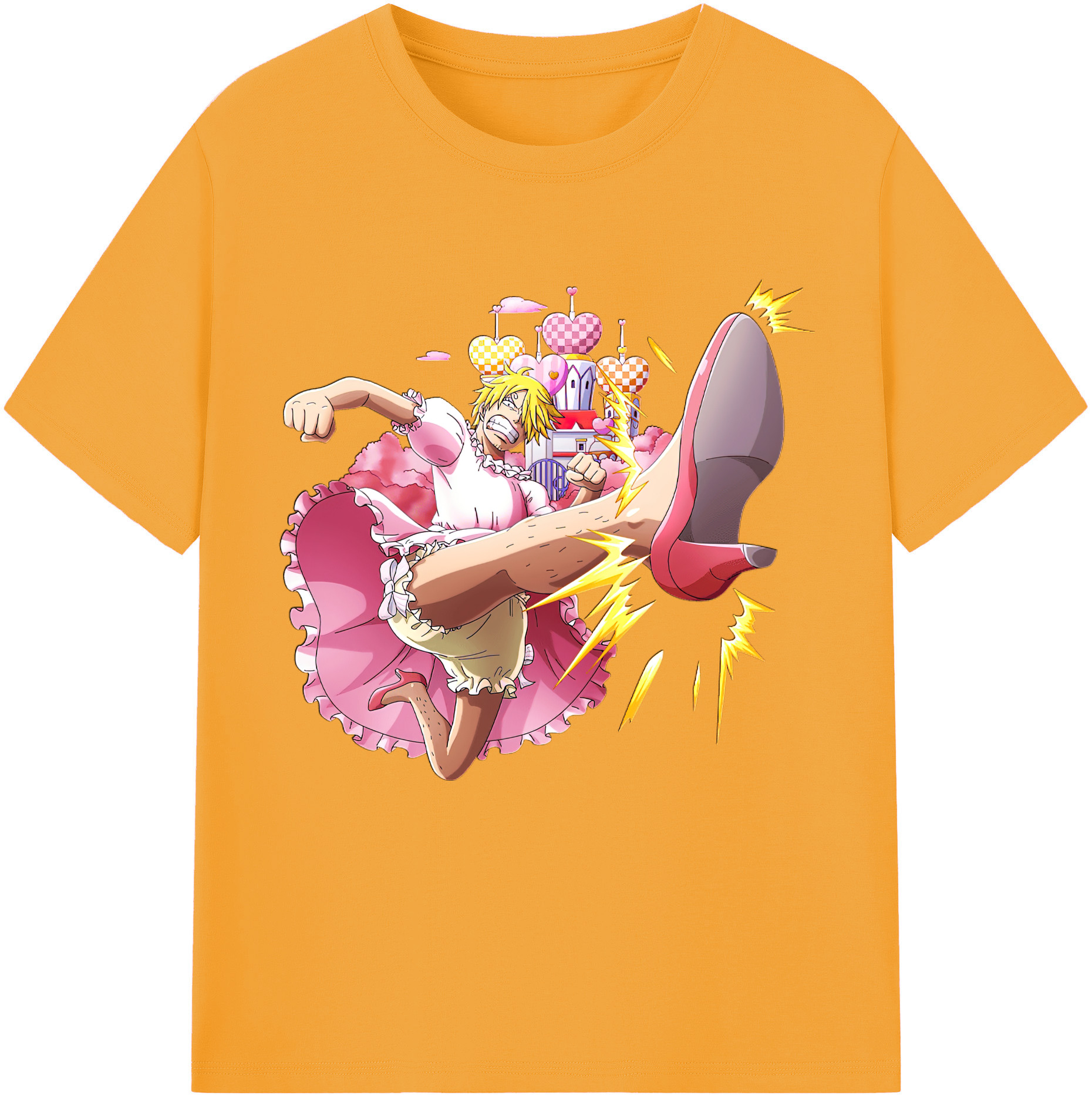 ワンピース サンジ ONE PIECE Sanji 綿100％半袖Tシャツ（フロントプリント）