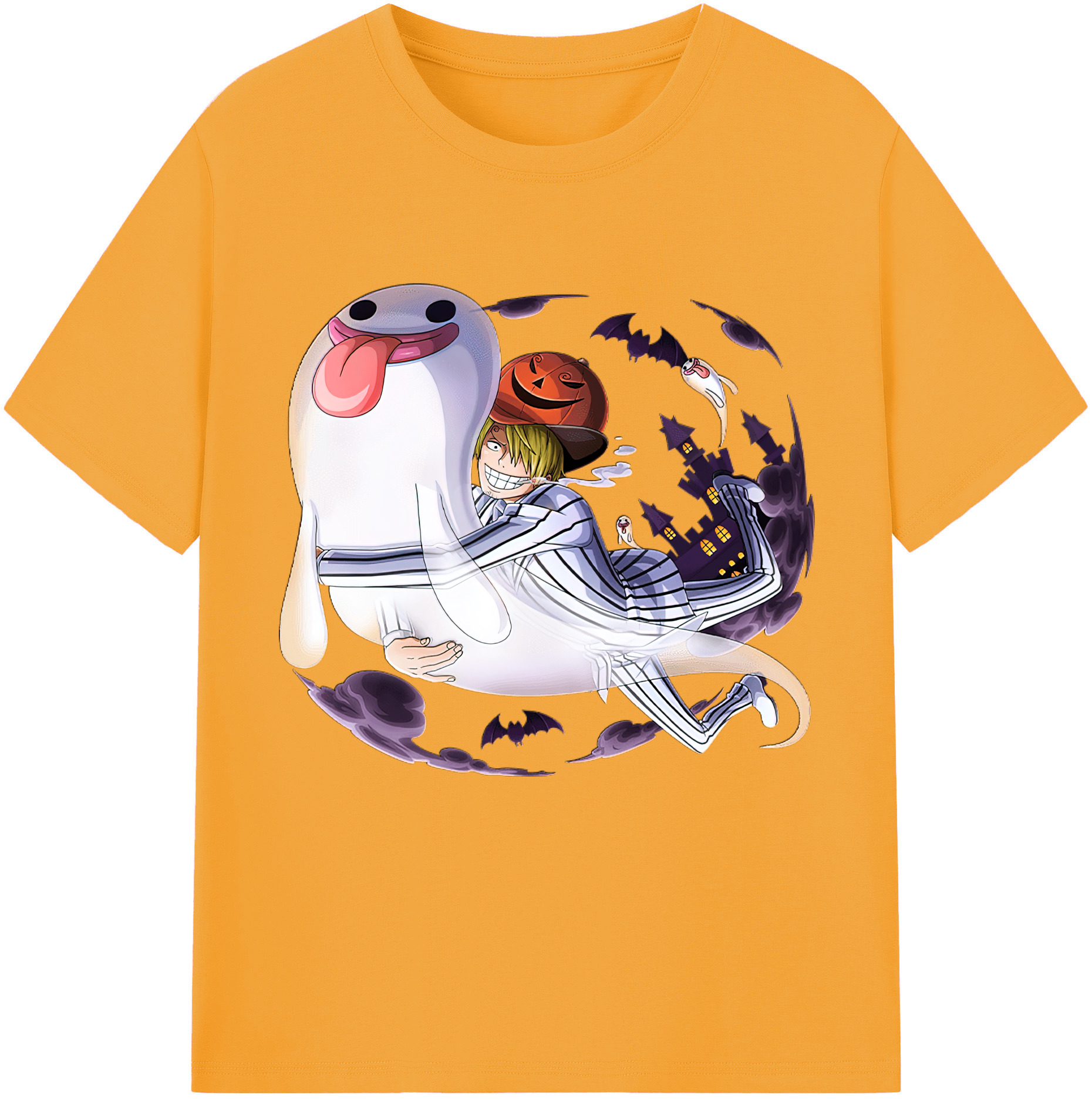 ワンピース サンジ ONE PIECE Sanji 綿100％半袖Tシャツ（フロントプリント）