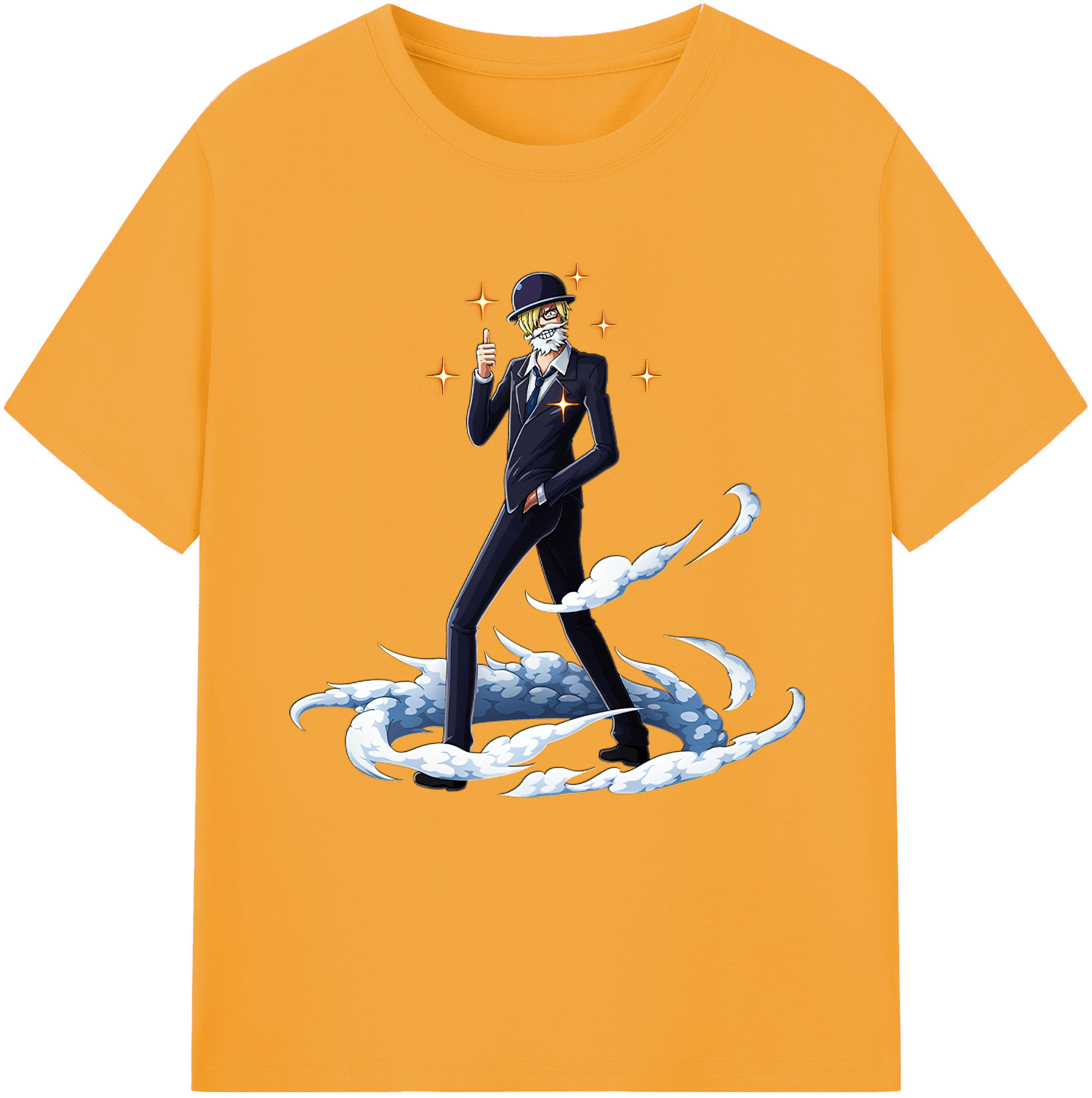 ワンピース サンジ ONE PIECE Sanji 綿100％半袖Tシャツ（フロントプリント）