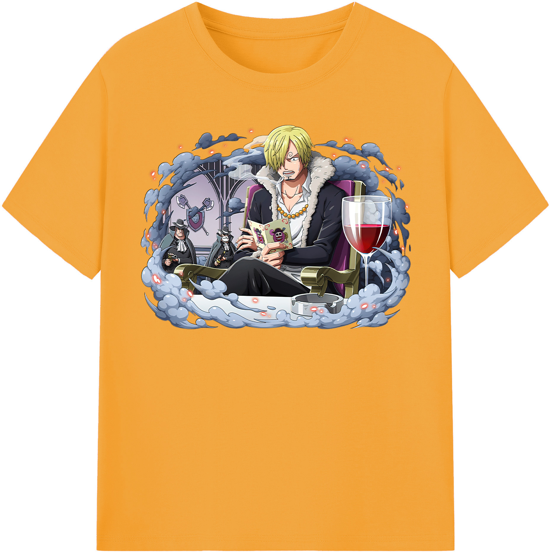 ワンピース サンジ ONE PIECE Sanji 綿100％半袖Tシャツ（フロントプリント）